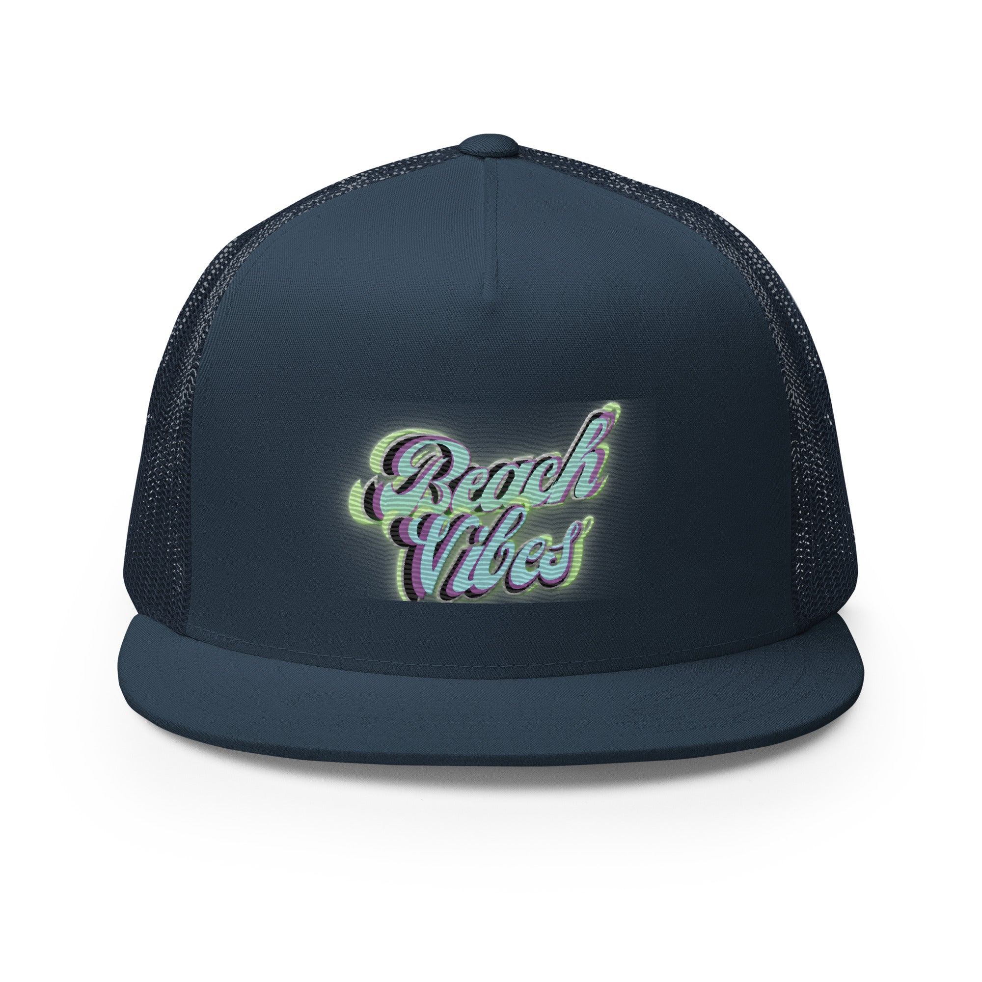RICH VIBES Aqua Green Beach Vibes Black - Trucker Cap