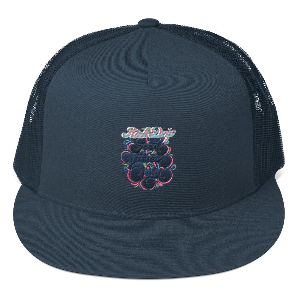 Rich Drip Good Vibes Only Blurple - Trucker Cap