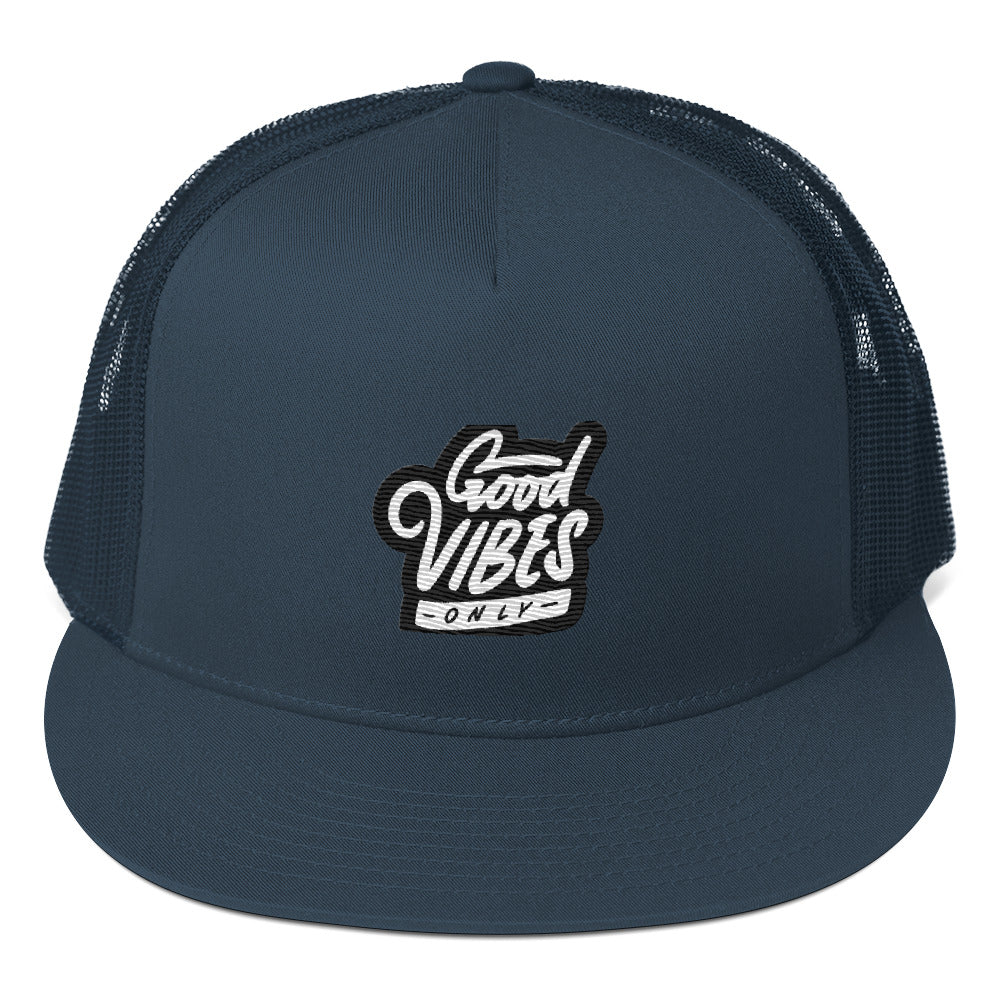 Rich Vibes Good Vibes Only Black - Trucker Cap