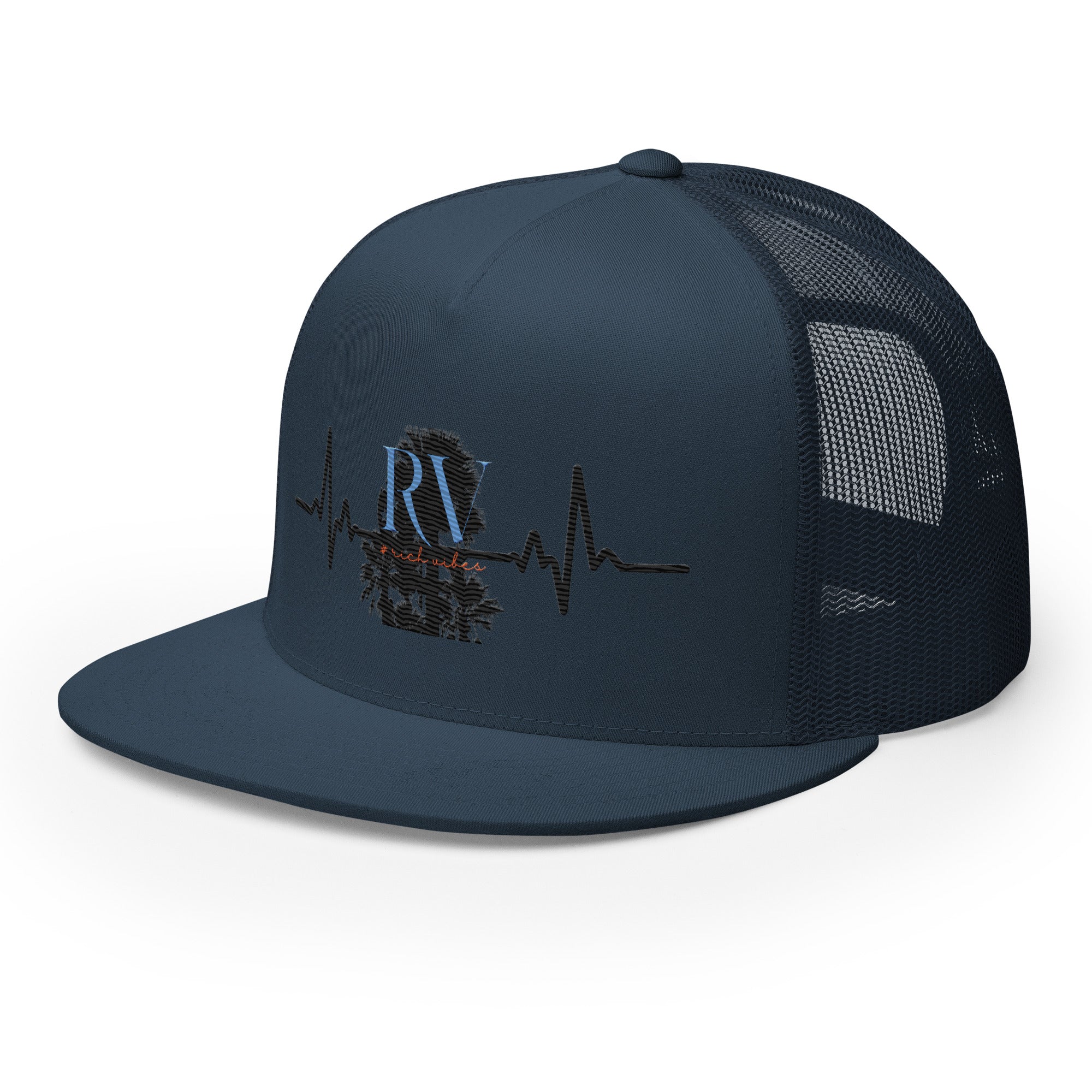 RV5 Rich Vibes Palm Tree Pulse - Trucker Cap