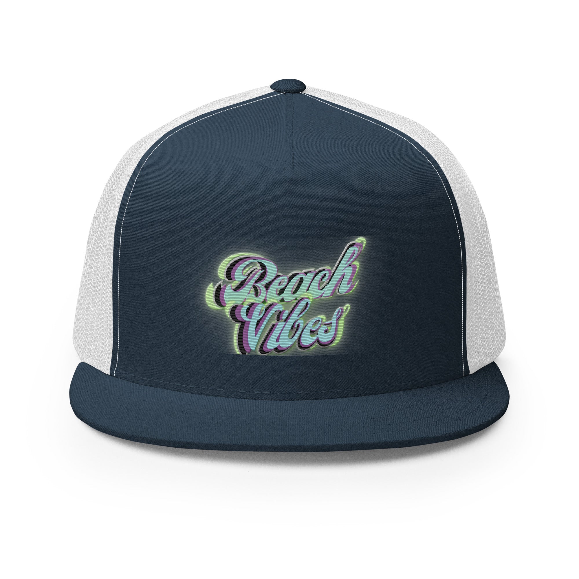 RICH VIBES Aqua Green Beach Vibes Black - Trucker Cap