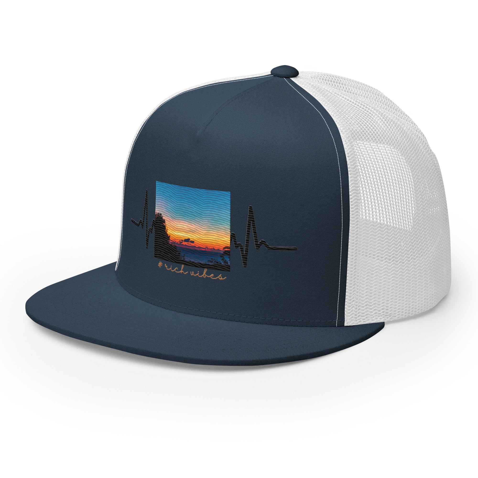 RV5 Rich Vibes Summer Sunset Pulse - Trucker Cap