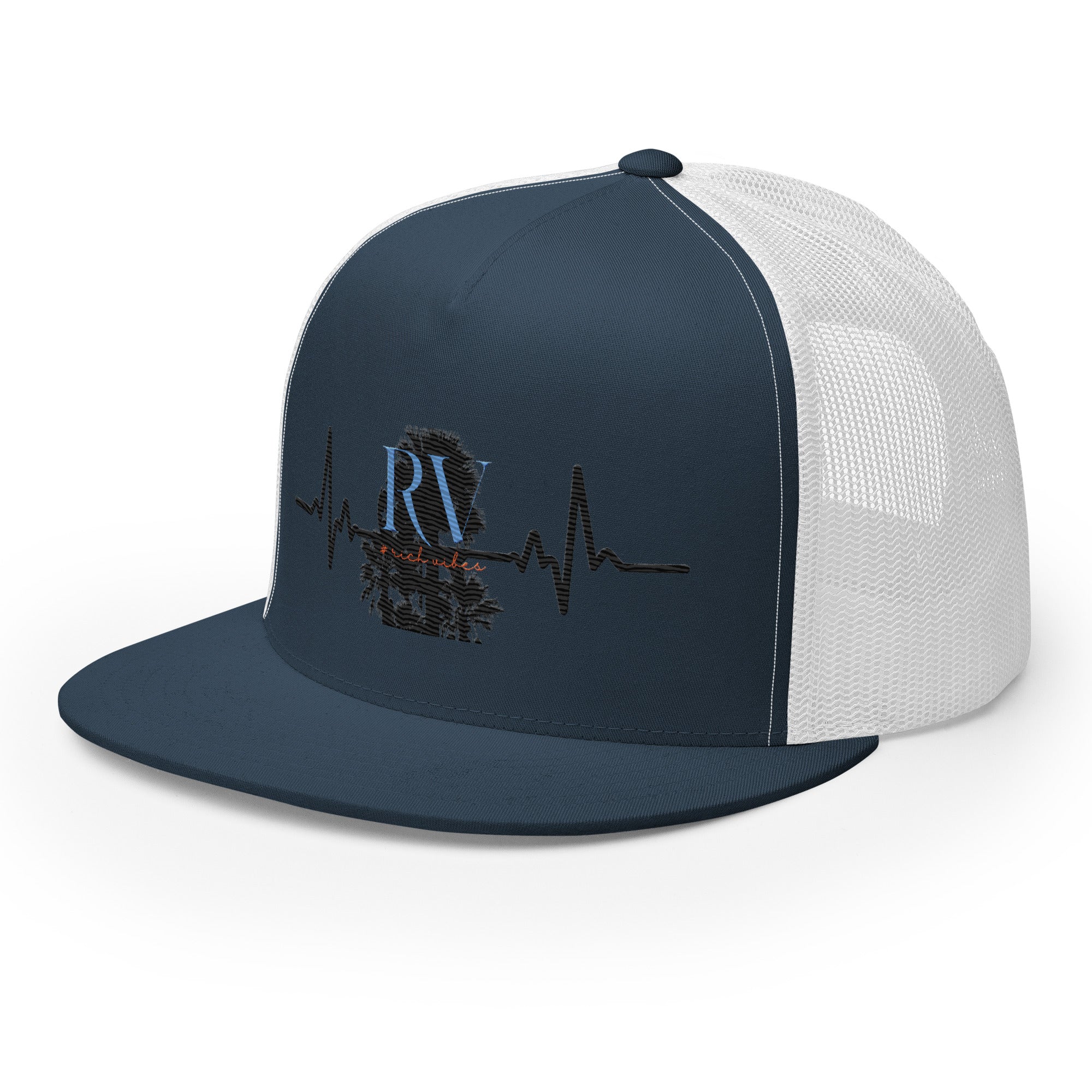 RV5 Rich Vibes Palm Tree Pulse - Trucker Cap