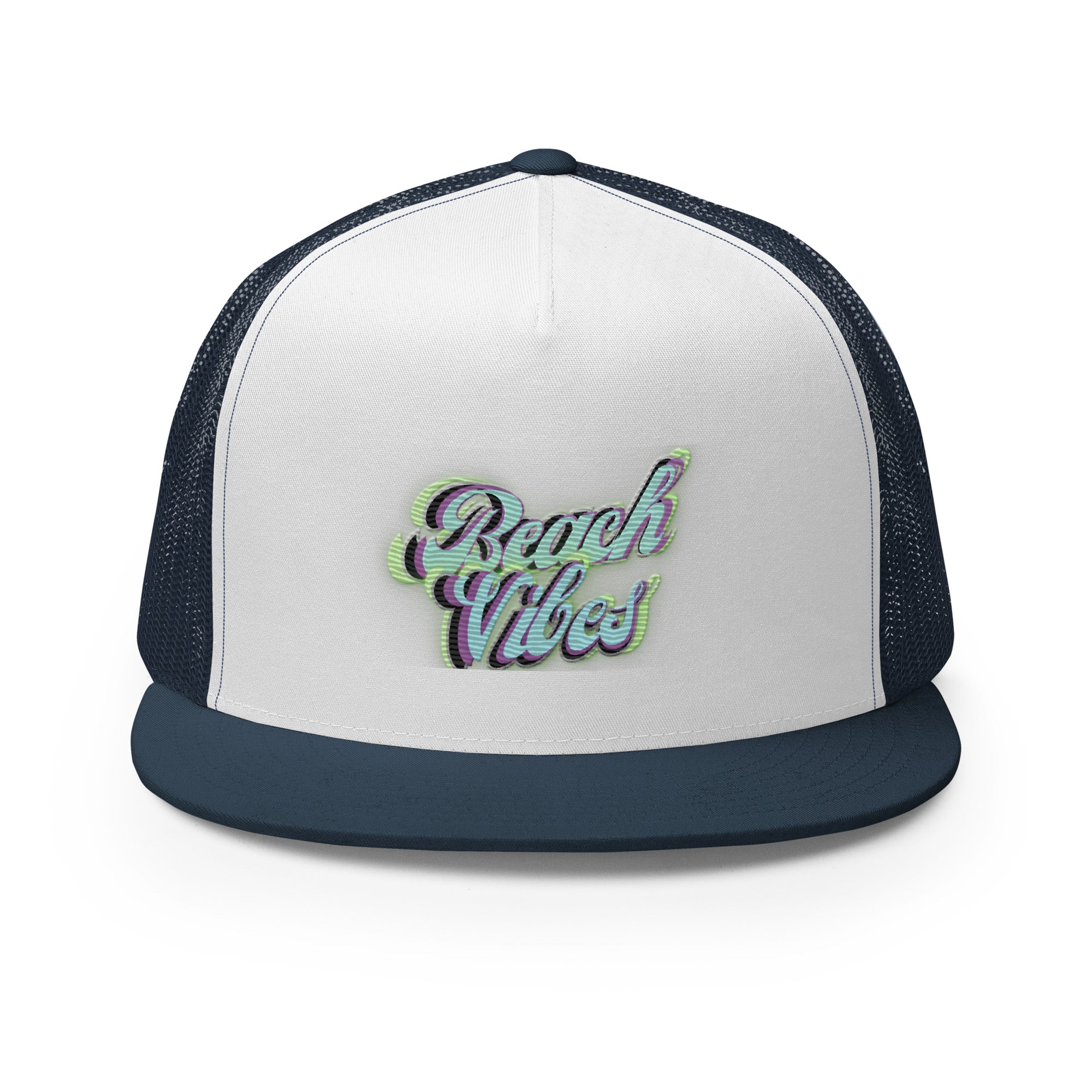 RICH VIBES Aqua Green Beach Vibes Black - Trucker Cap