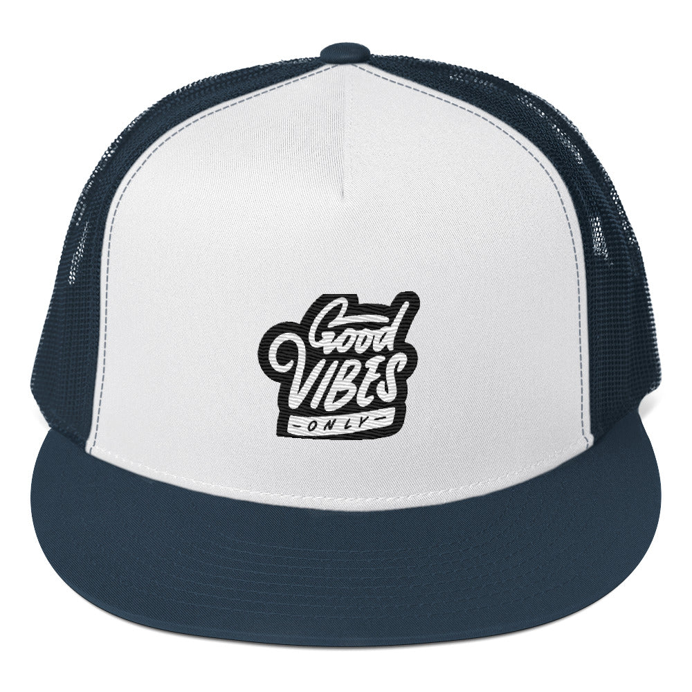 Rich Vibes Good Vibes Only Black - Trucker Cap