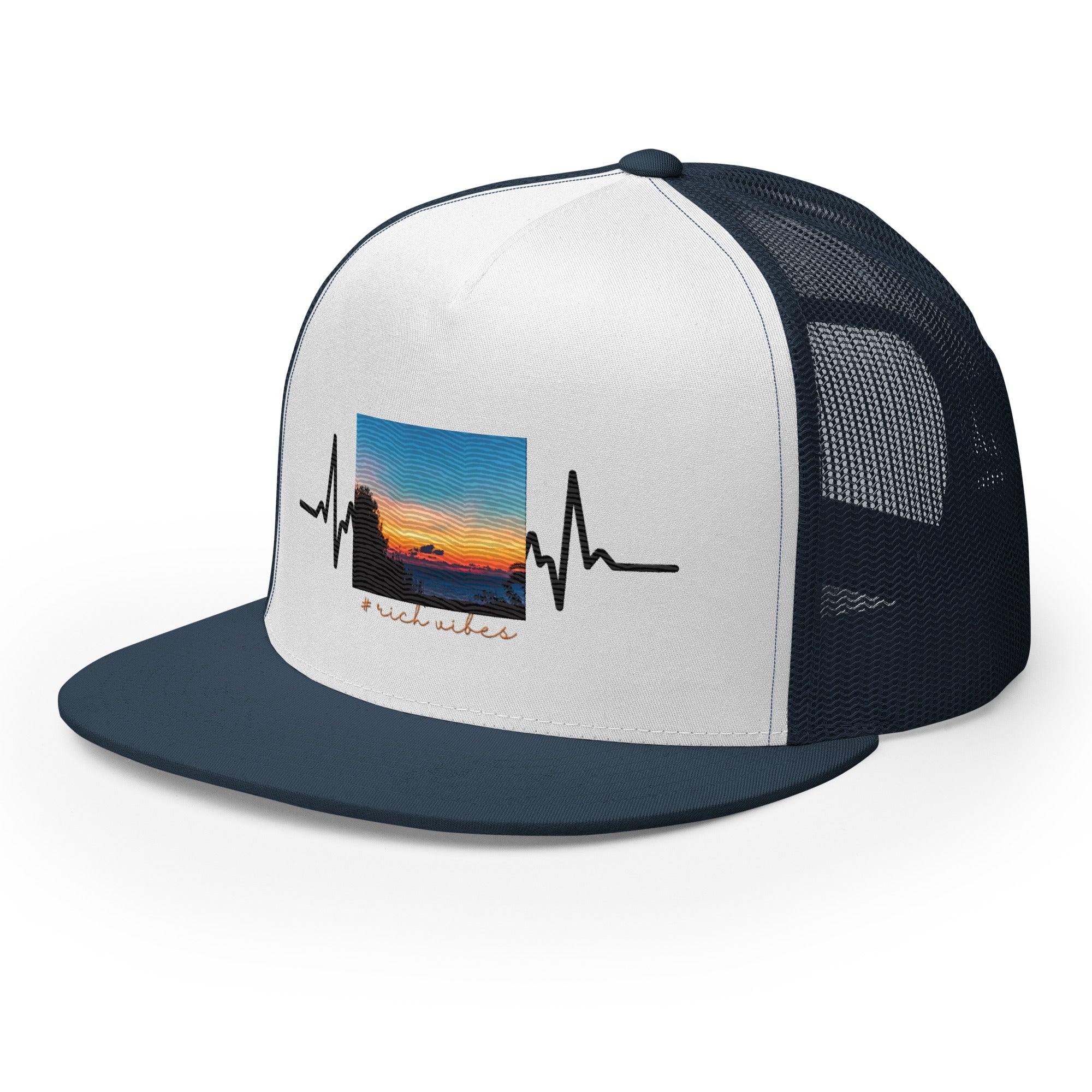 RV5 Rich Vibes Summer Sunset Pulse - Trucker Cap