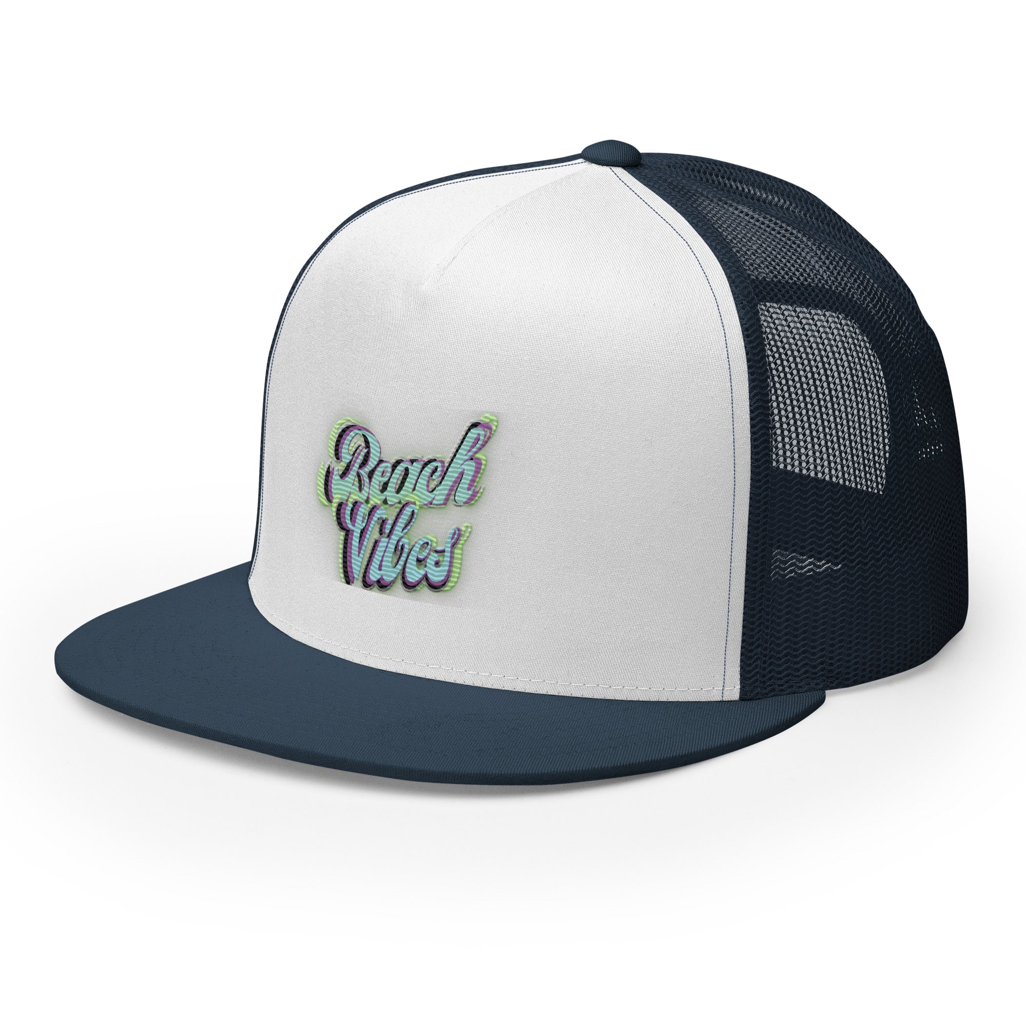 RICH VIBES Aqua Green Beach Vibes Black - Trucker Cap