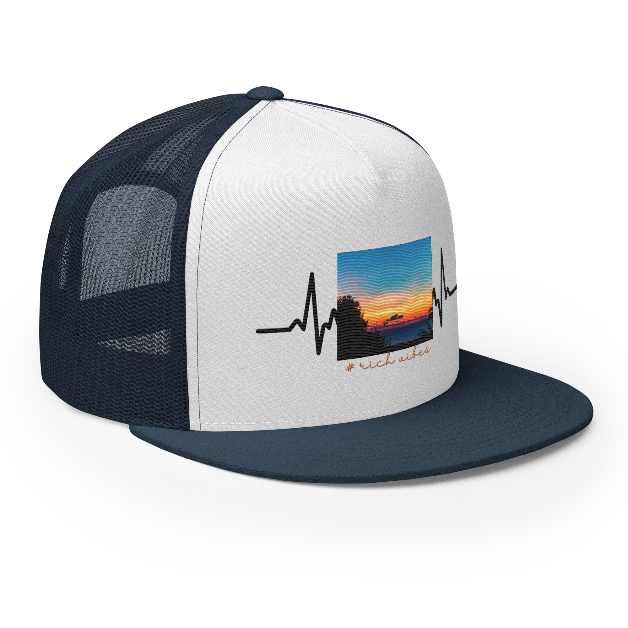 RV5 Rich Vibes Summer Sunset Pulse - Trucker Cap
