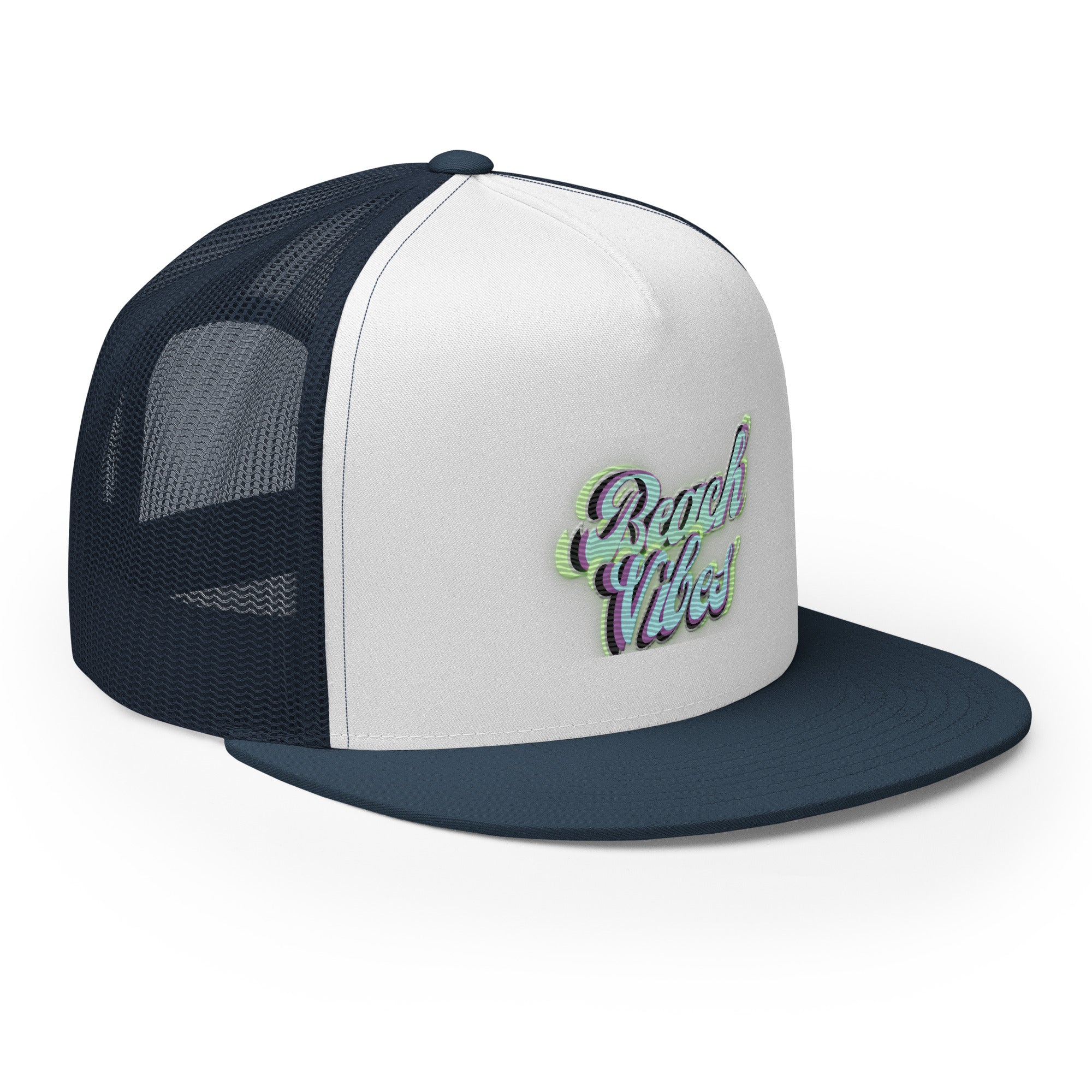 RICH VIBES Aqua Green Beach Vibes Black - Trucker Cap