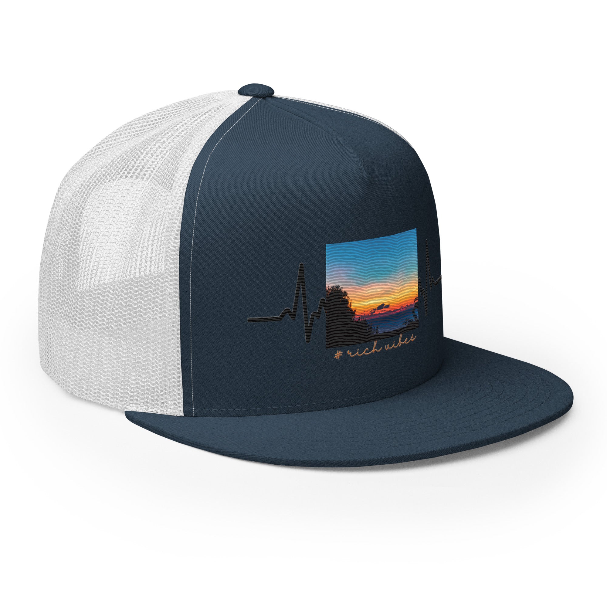 RV5 Rich Vibes Summer Sunset Pulse - Trucker Cap