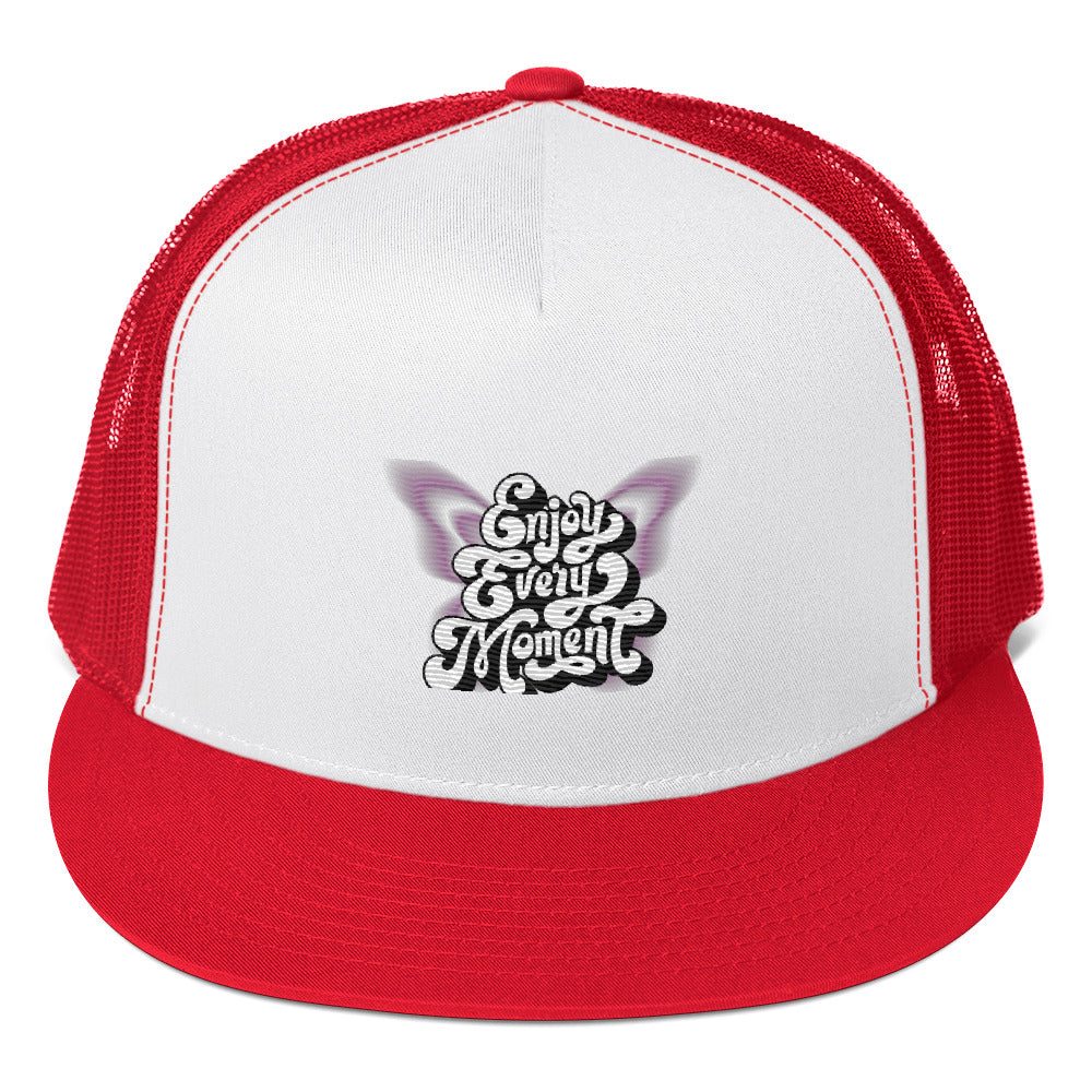 Rich Vibes Enjoy Every Moment ButterFly - Trucker Cap