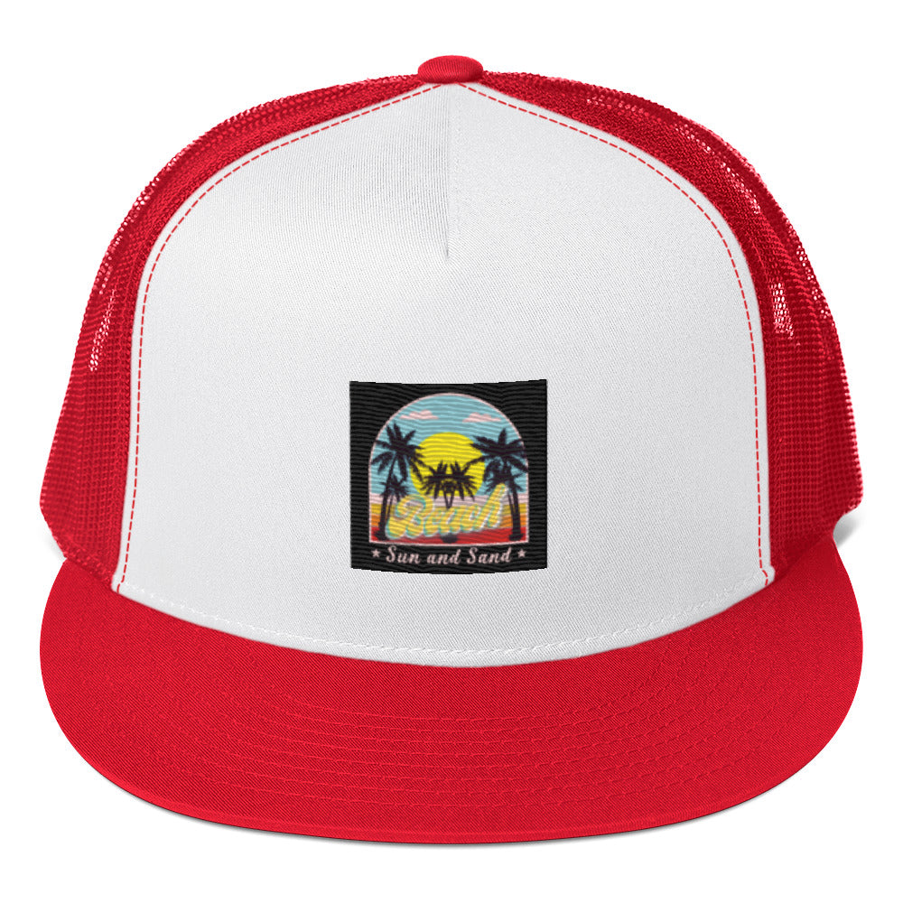 Rich Drip Beach Sun and Sand Black - Trucker Cap