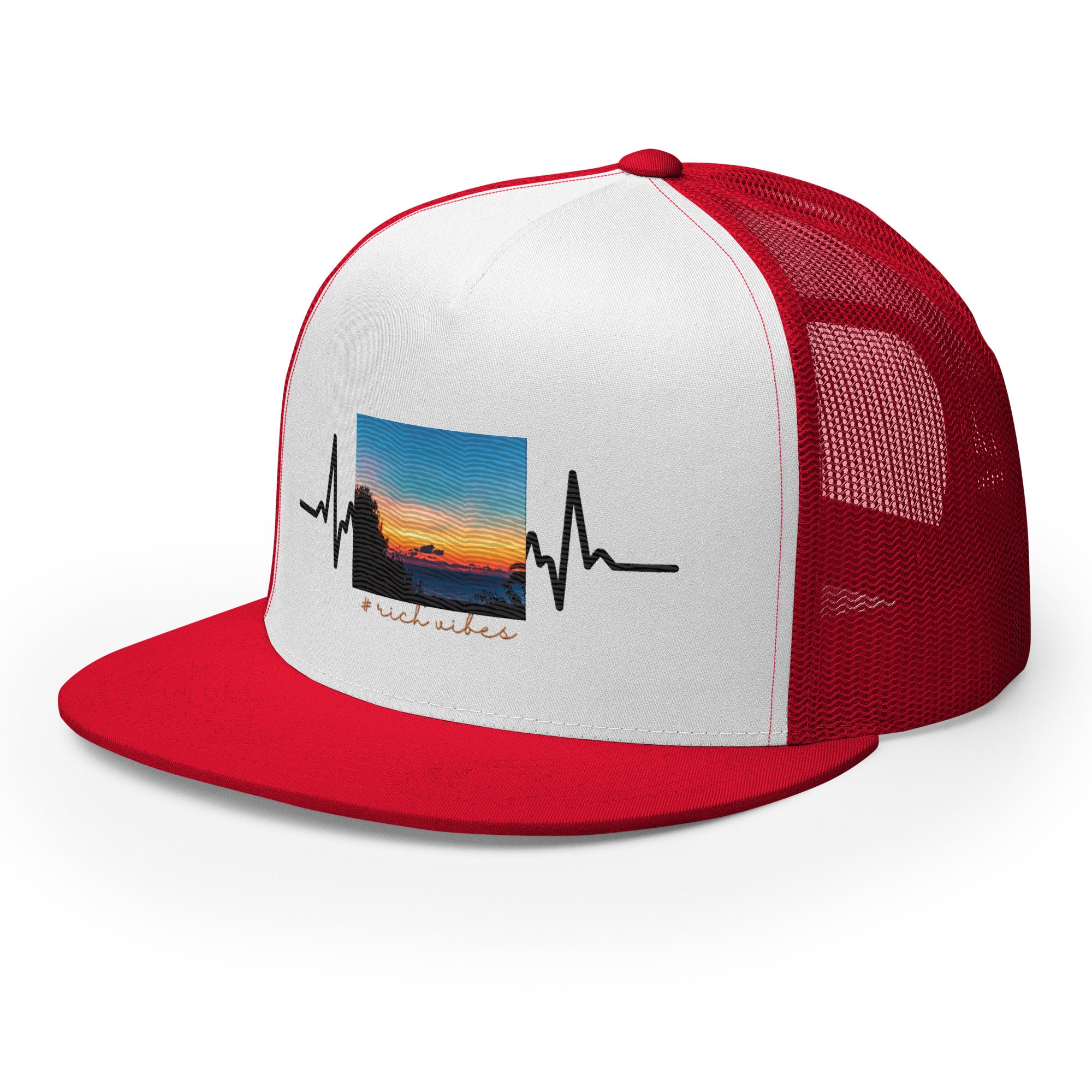RV5 Rich Vibes Summer Sunset Pulse - Trucker Cap