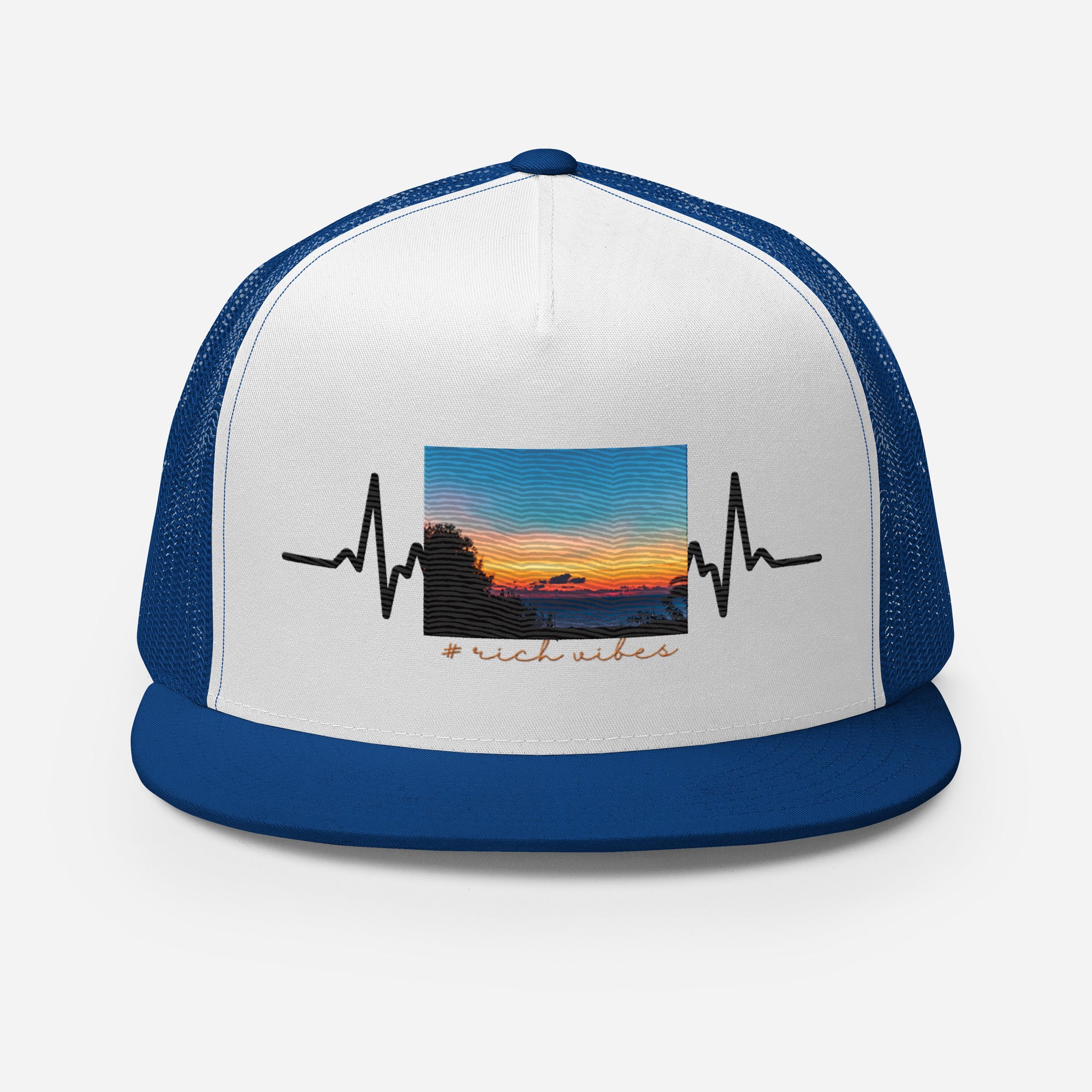 RV5 Rich Vibes Summer Sunset Pulse - Trucker Cap