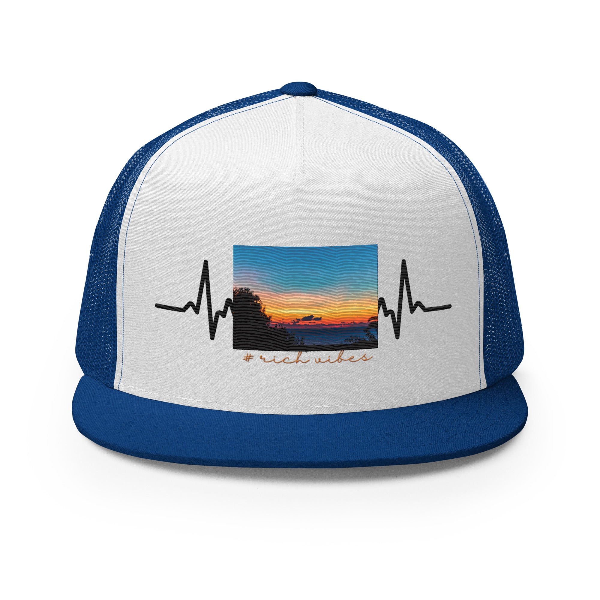 RV5 Rich Vibes Summer Sunset Pulse - Trucker Cap
