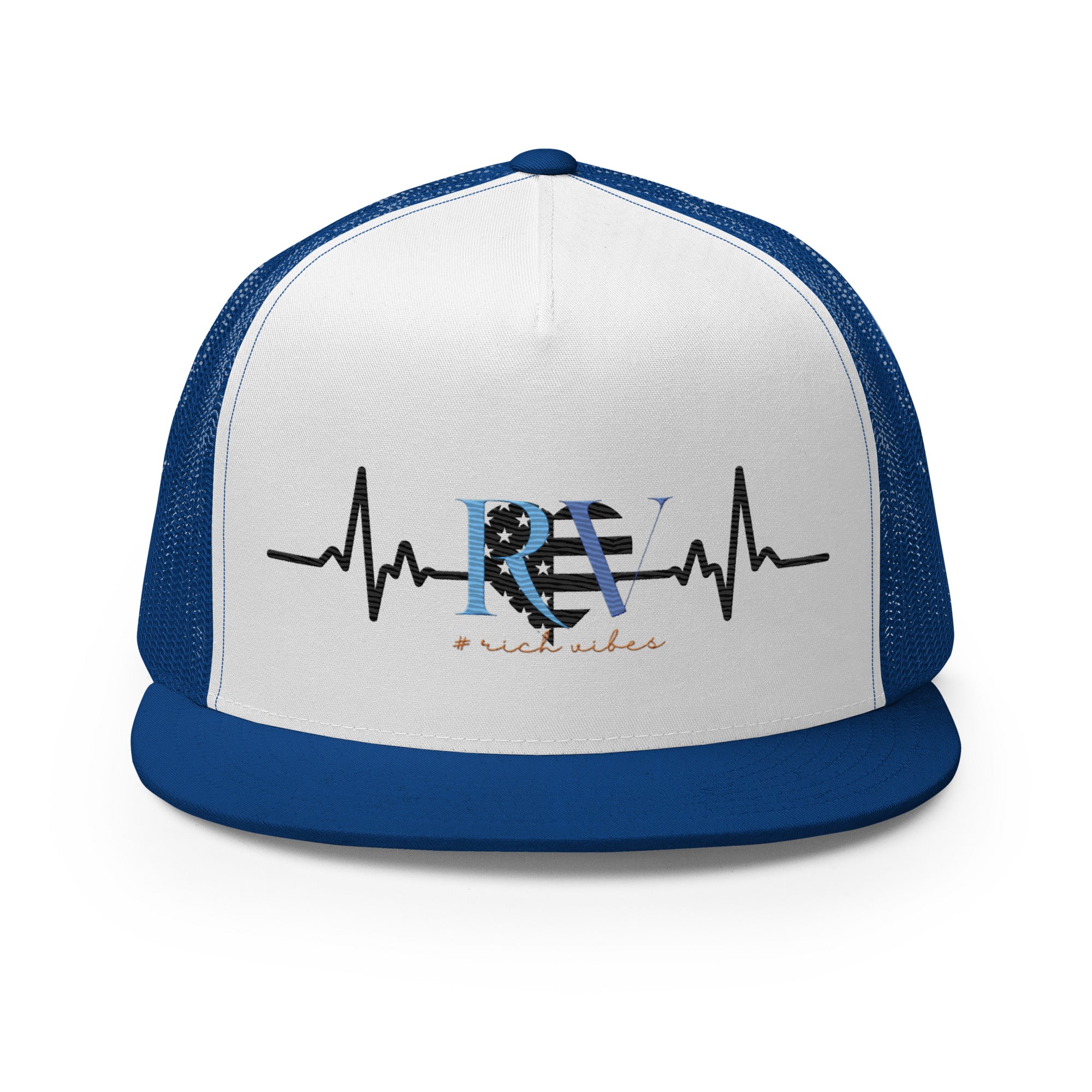 RV5 Rich Vibes Heart Pulse - Trucker Cap