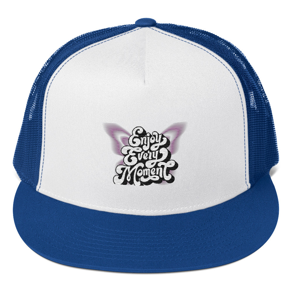 Rich Vibes Enjoy Every Moment ButterFly - Trucker Cap