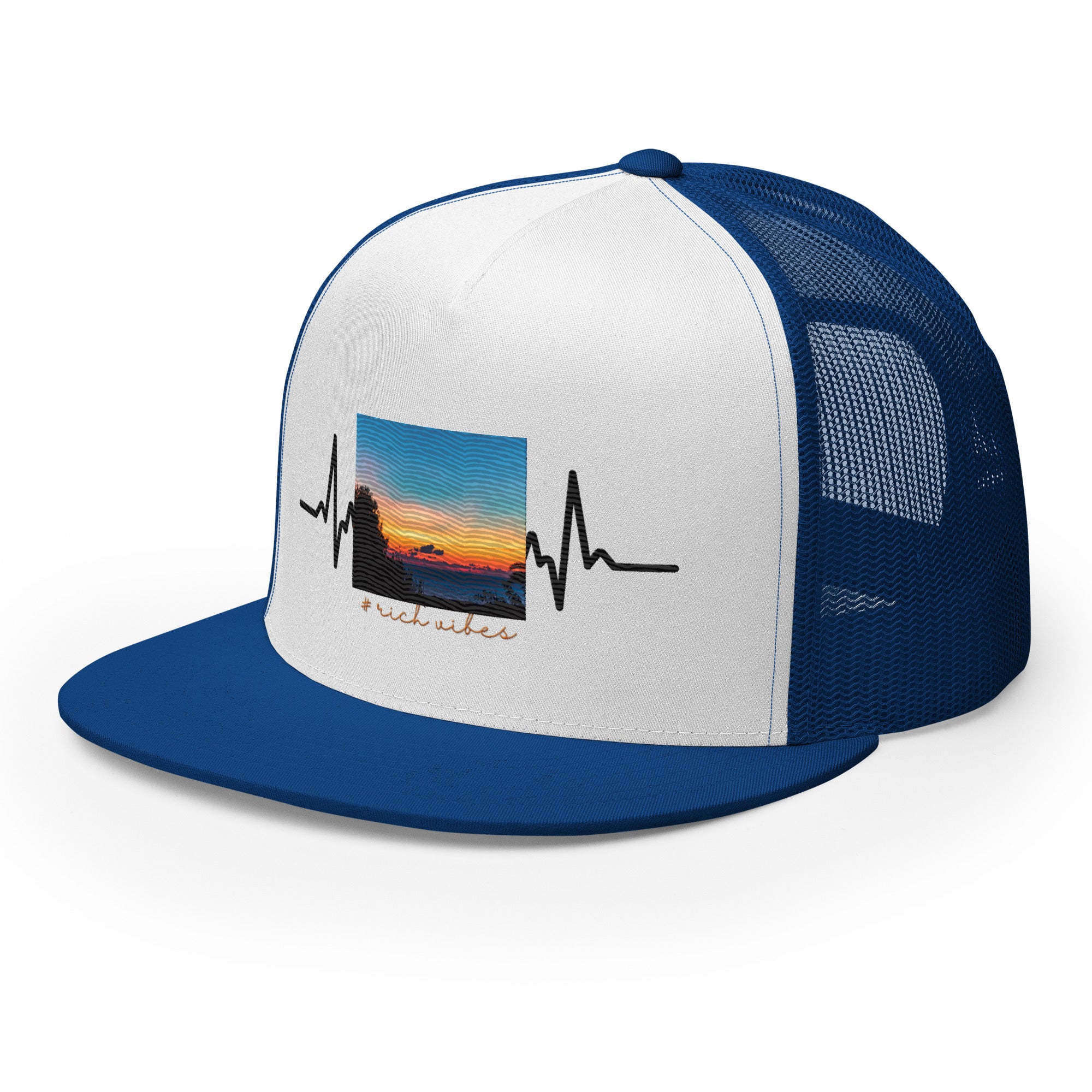 RV5 Rich Vibes Summer Sunset Pulse - Trucker Cap