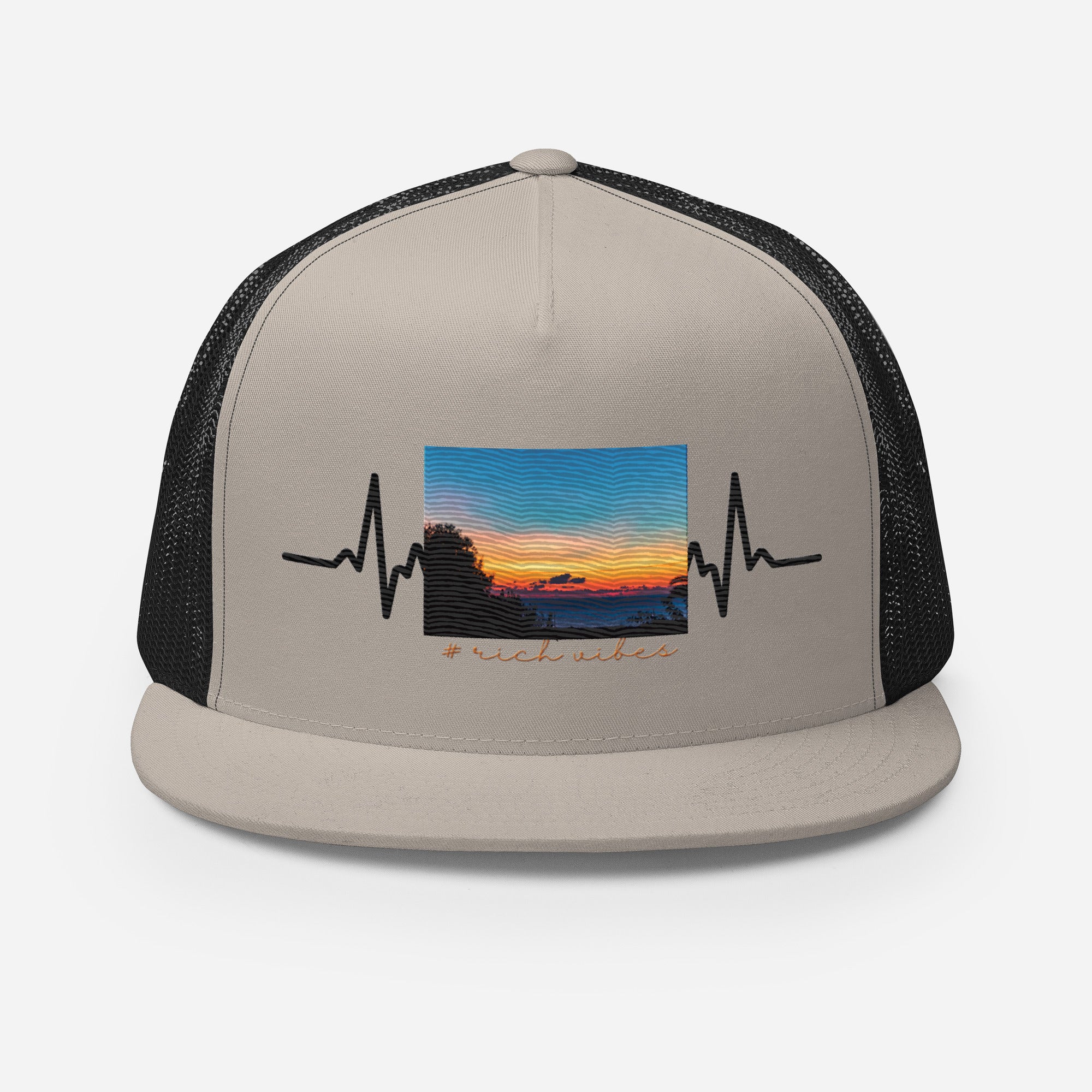 RV5 Rich Vibes Summer Sunset Pulse - Trucker Cap