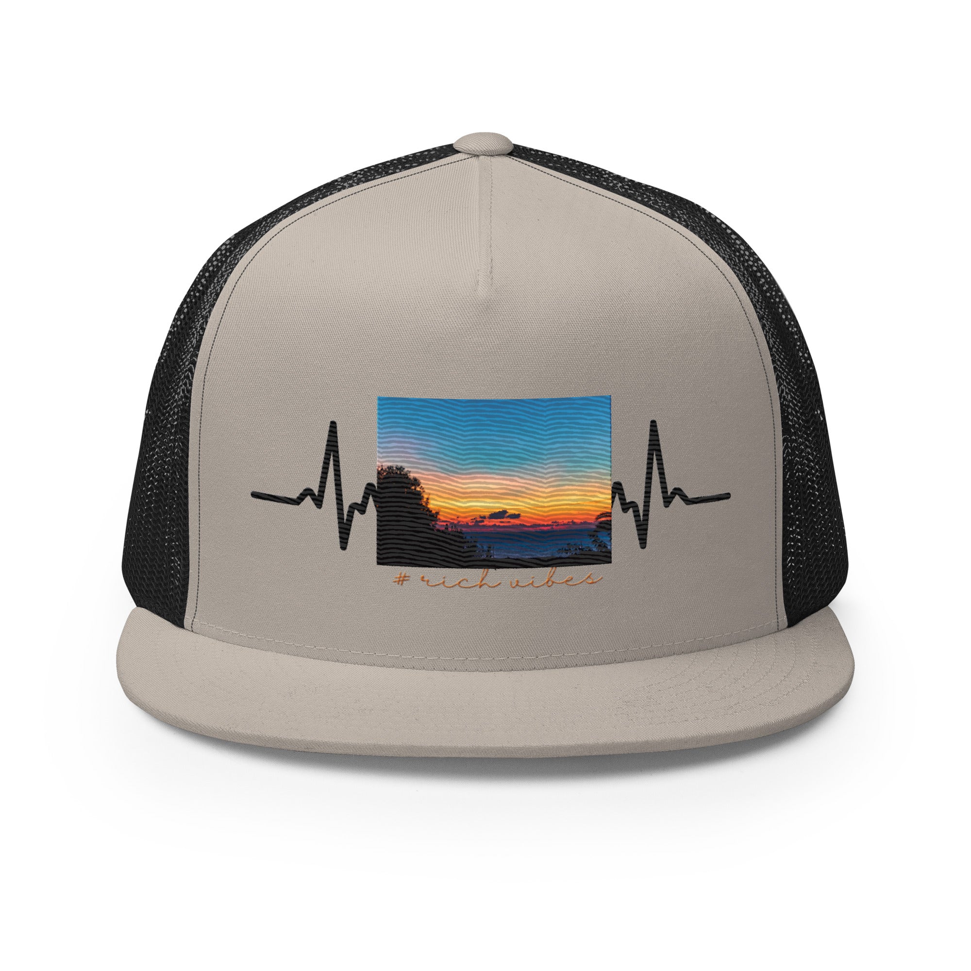 RV5 Rich Vibes Summer Sunset Pulse - Trucker Cap