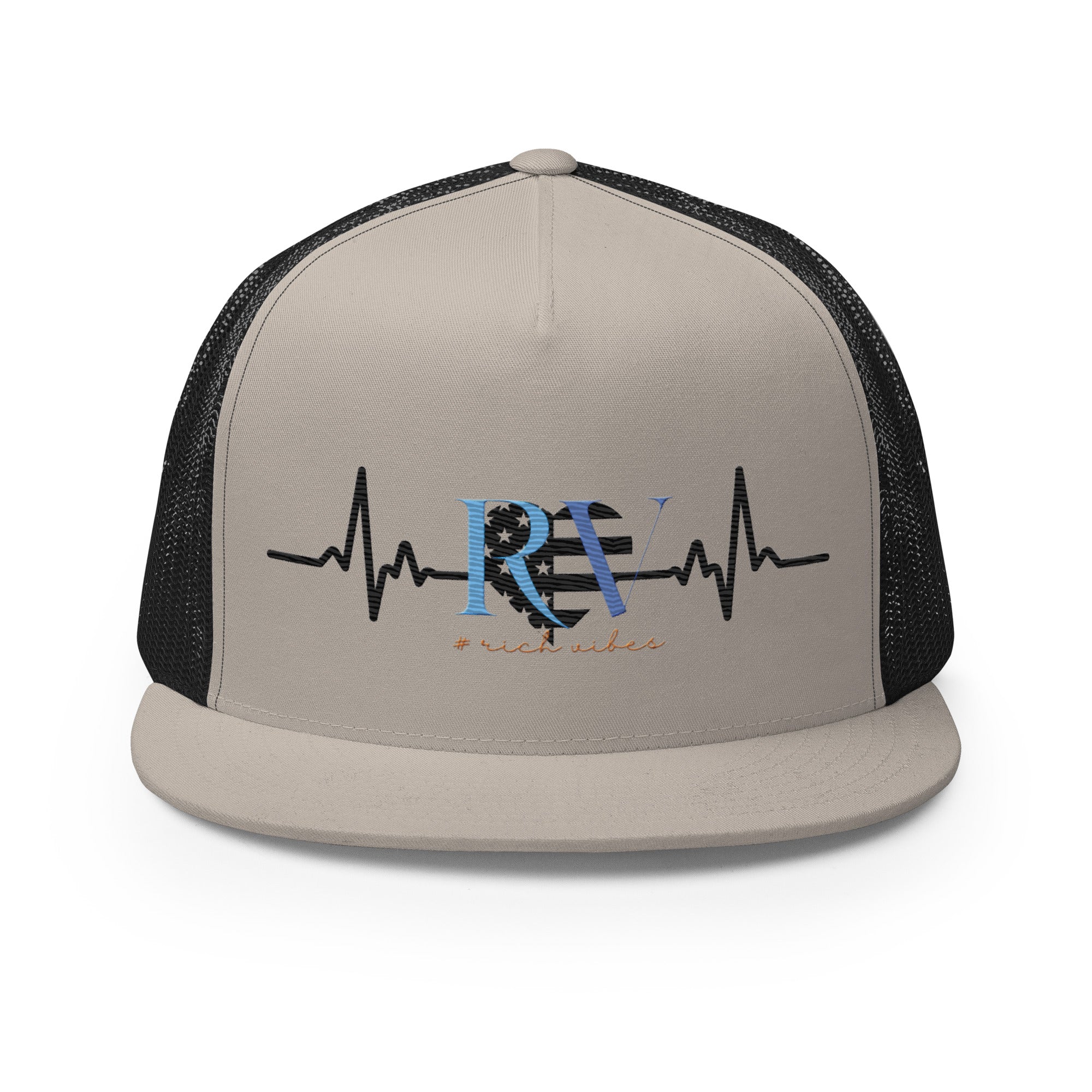 RV5 Rich Vibes Heart Pulse - Trucker Cap