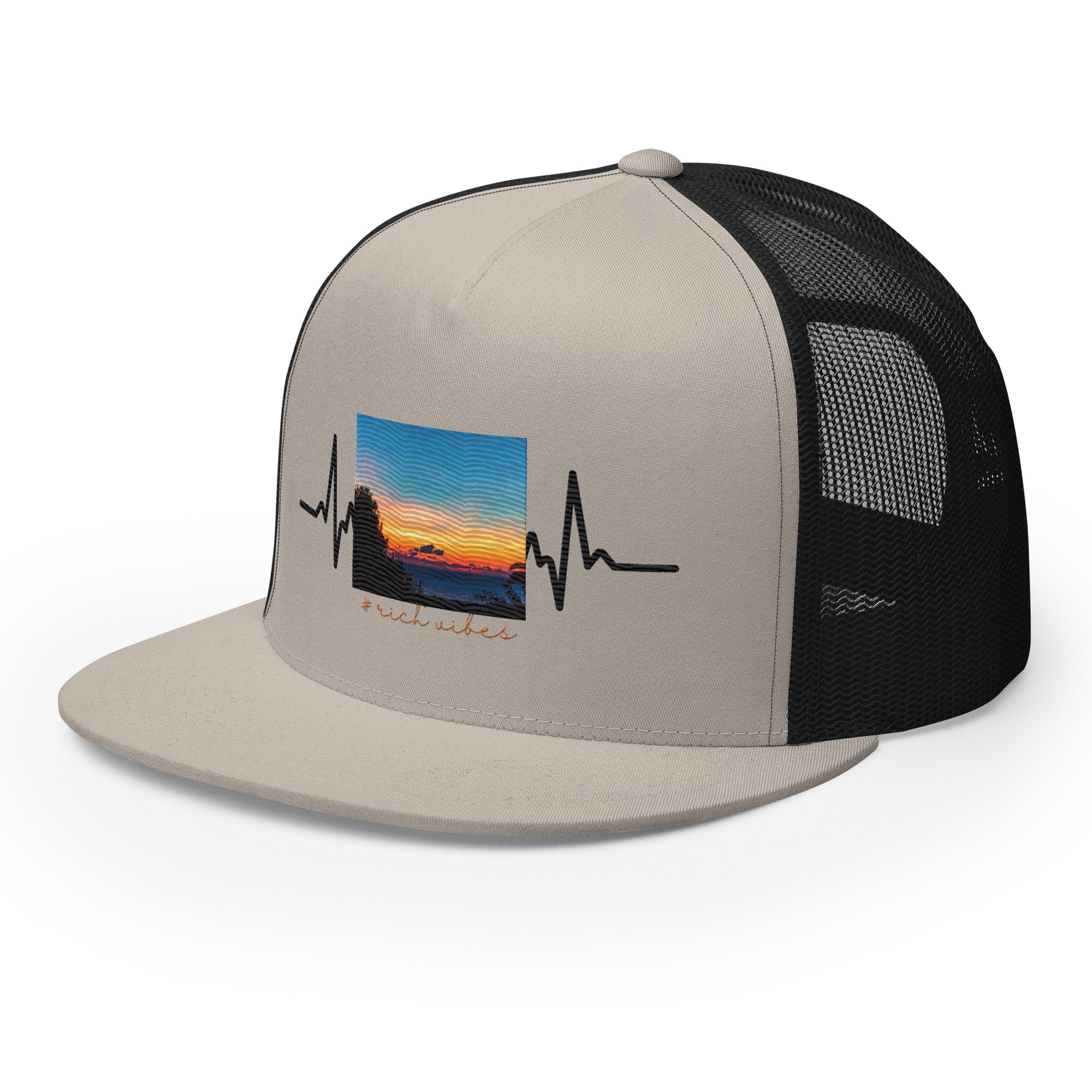 RV5 Rich Vibes Summer Sunset Pulse - Trucker Cap