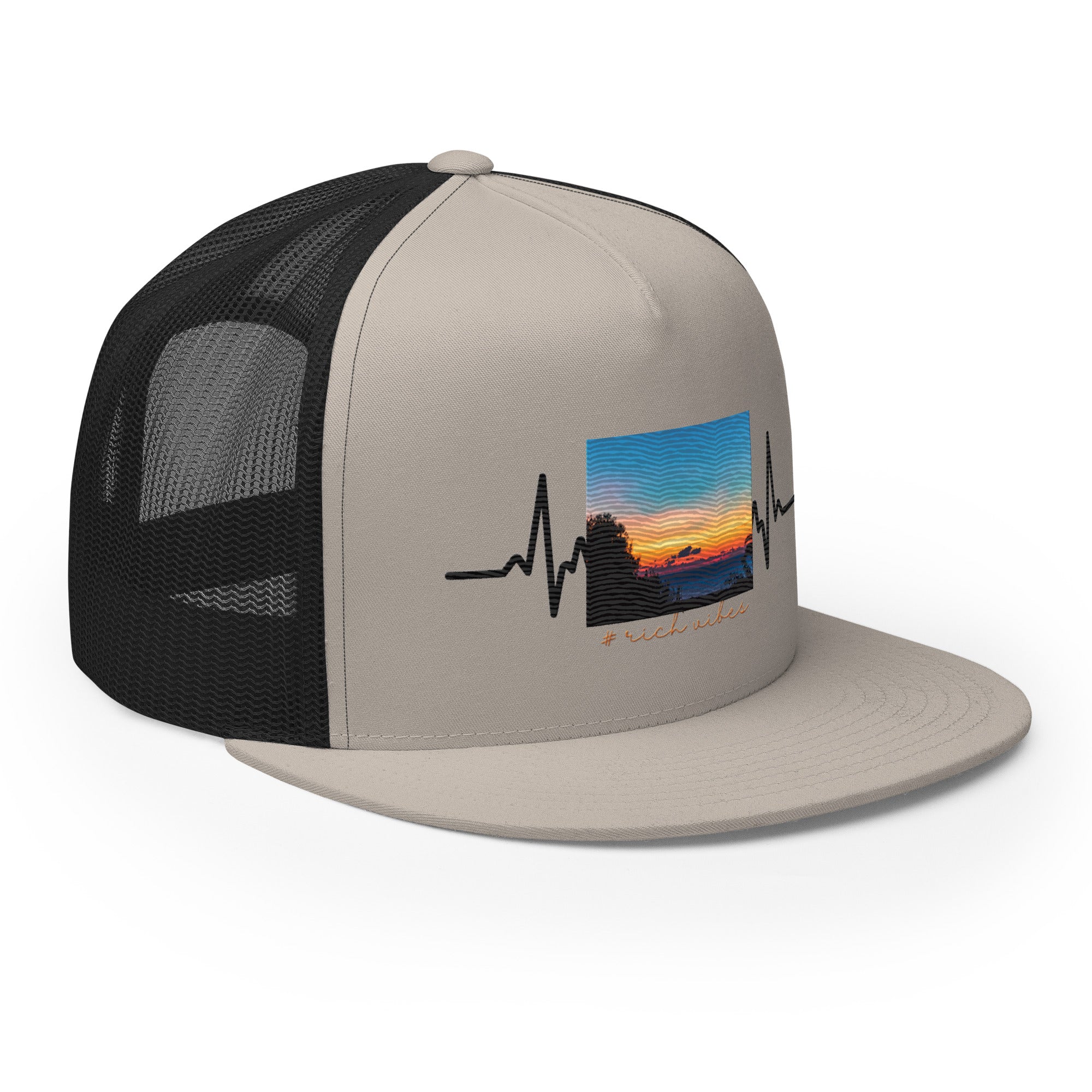 RV5 Rich Vibes Summer Sunset Pulse - Trucker Cap
