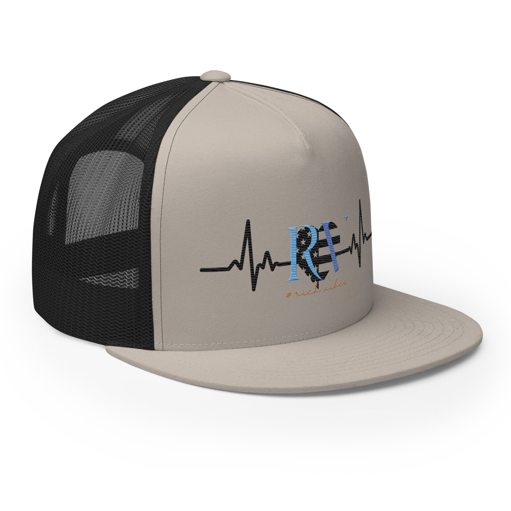 RV5 Rich Vibes Heart Pulse - Trucker Cap