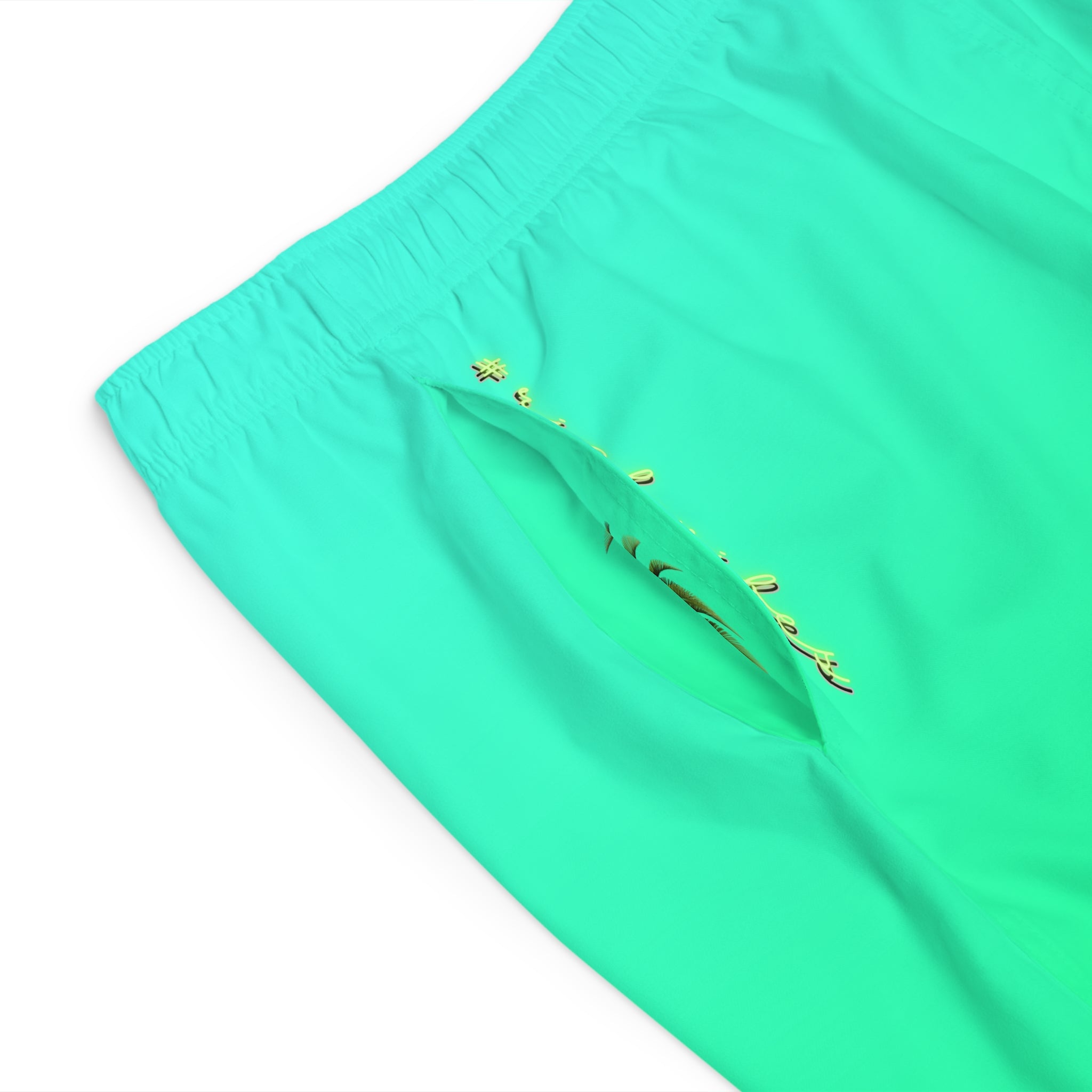 Rich Vibes Volt Green Tropical Tiger Beach Chill Vibes 2.0 - Men's Board Shorts (AOP)