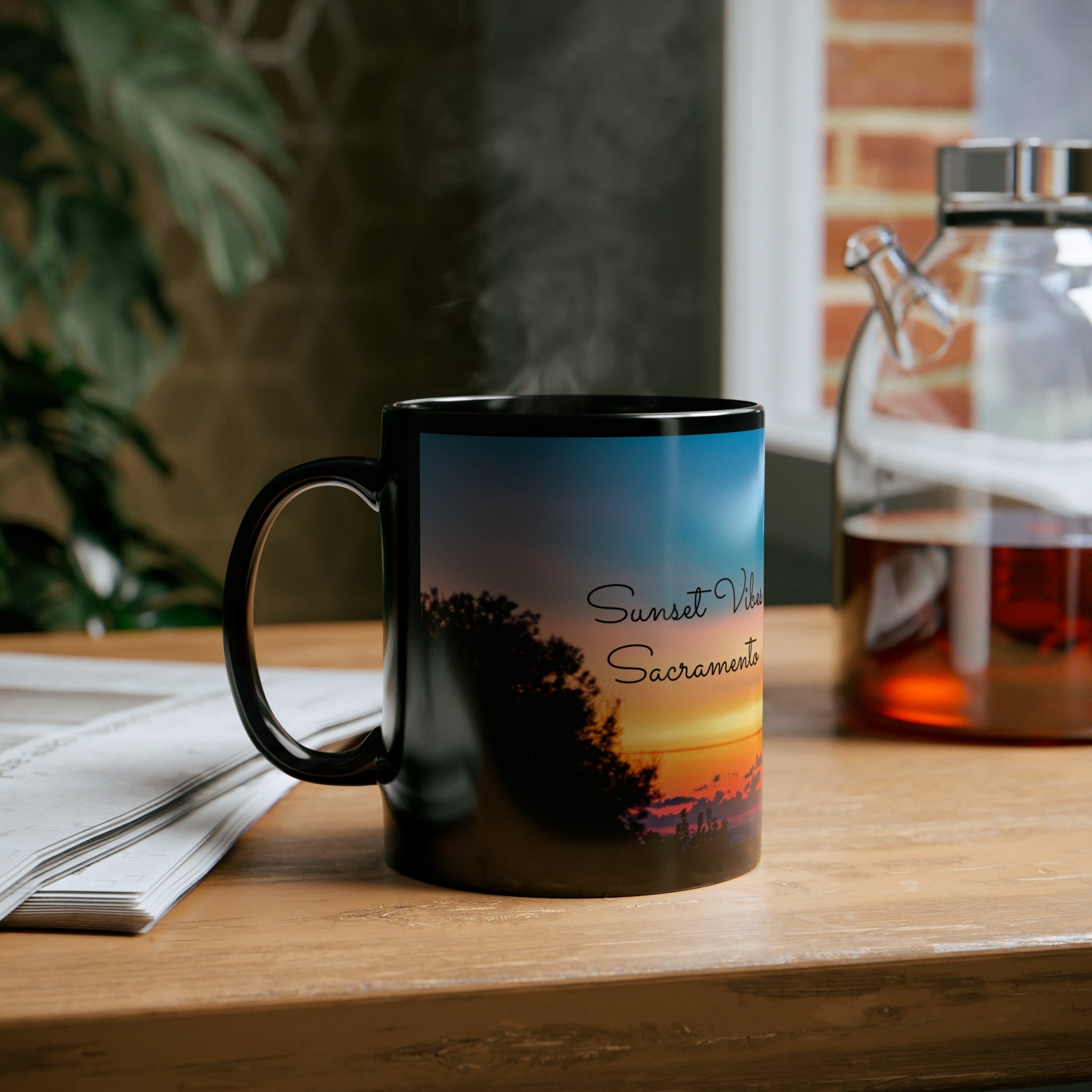 Sacramento Sunset Vibes - 11oz Black Mug