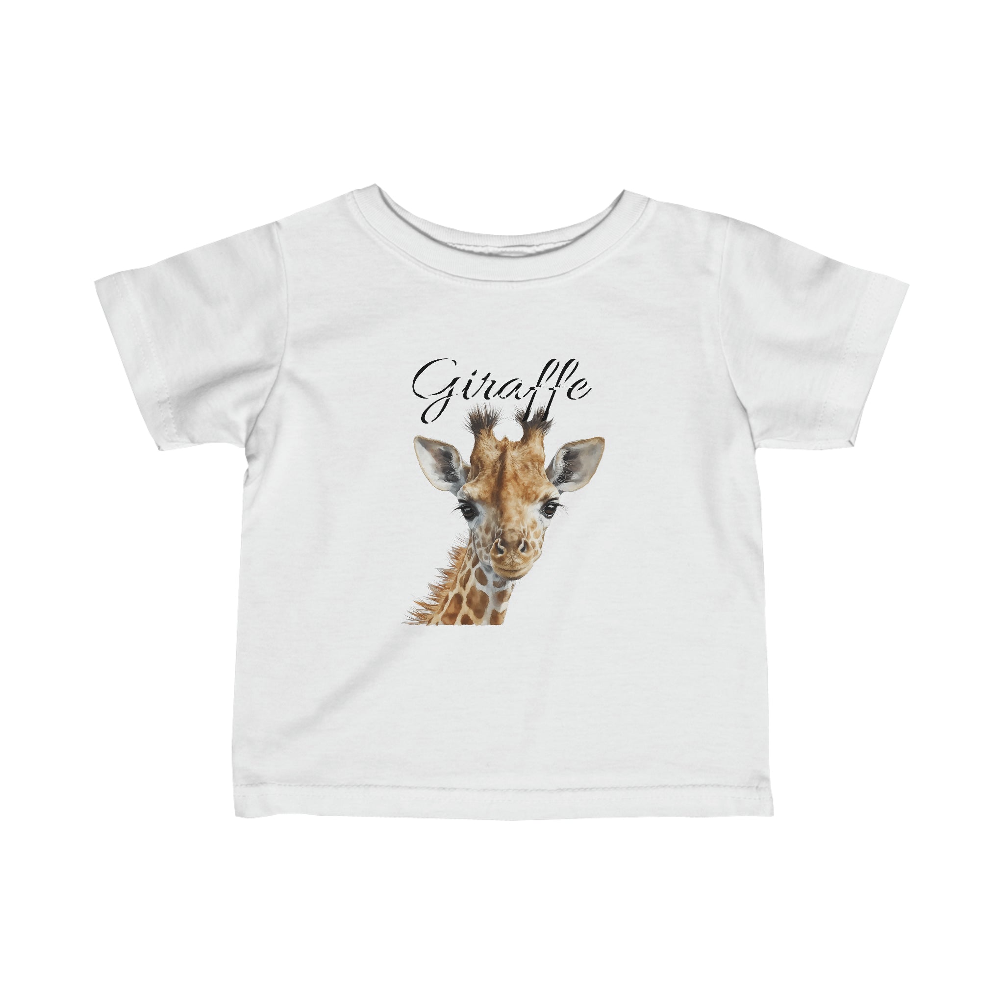 RV Brand Of The Brave Baby Giraffe Calf - Infant Fine Jersey Tee