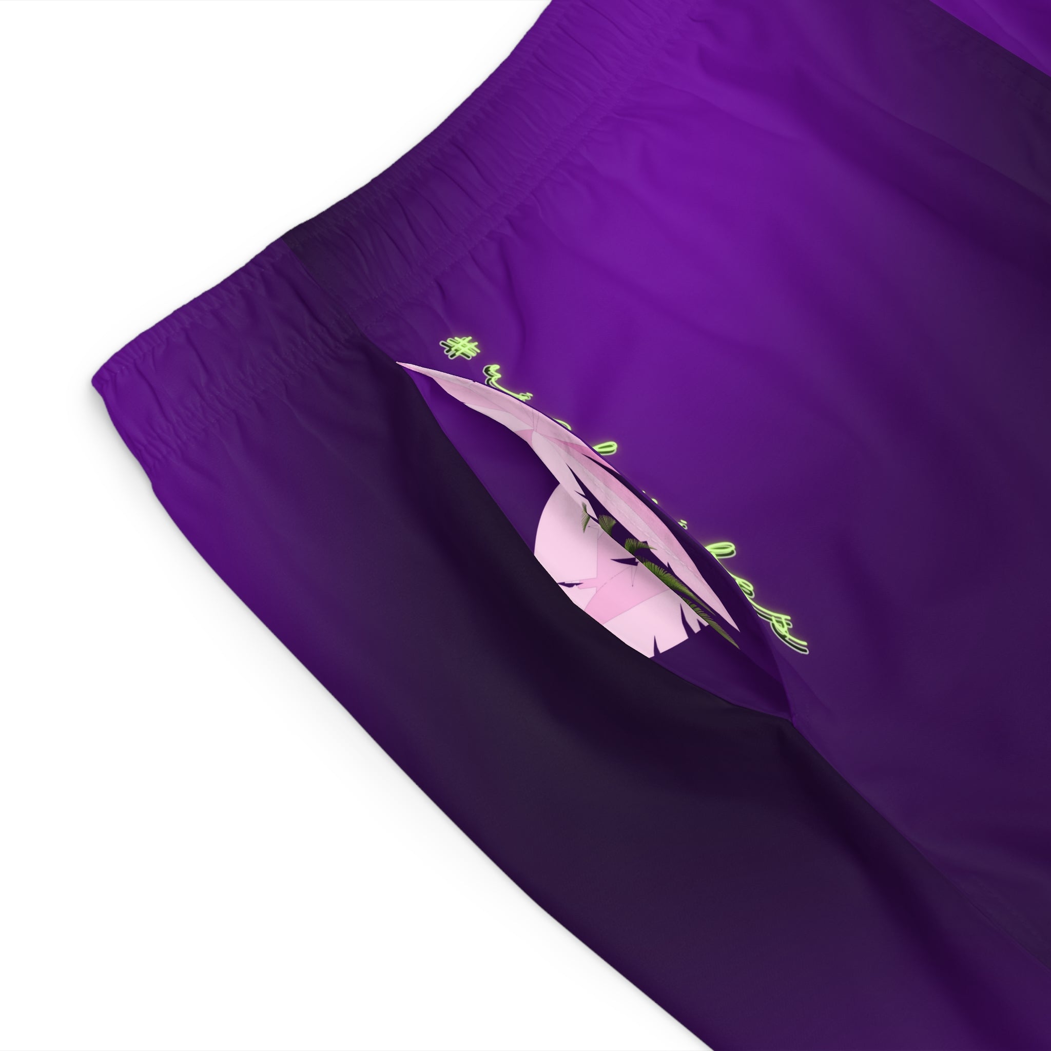 Rich Vibes Lime Green Tropical Beach Chill Vibes 1.0 - Men's Board Shorts (AOP)