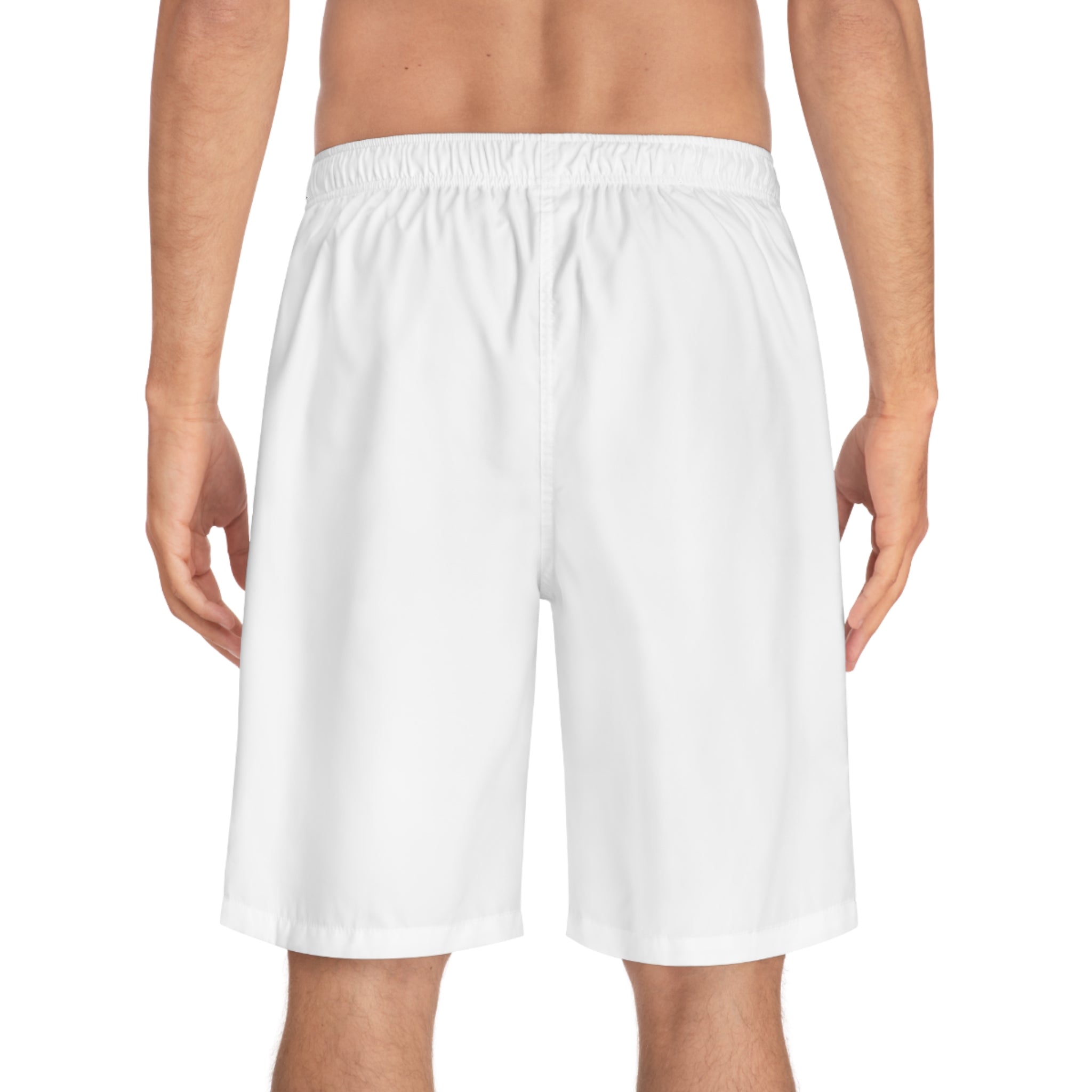 Rich Vibes Taj Mahal City Volt RR Tiger Shield White - Men's Board Shorts (AOP)