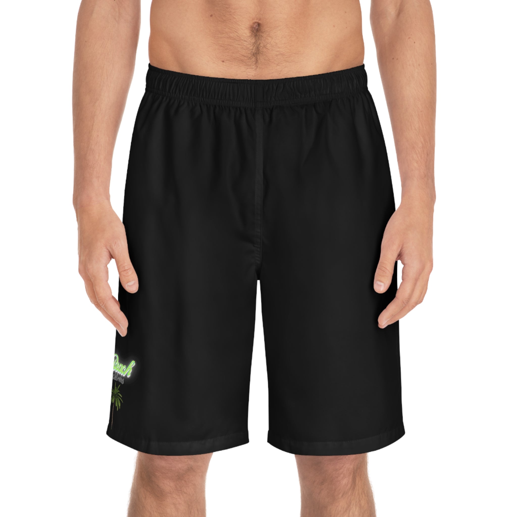 Rich Vibes Black Beach Chill Vibes 1.0 - Men's Board Shorts (AOP)