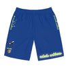 Rich Vibes RR Volt Plane Flight Tiger Shield 2.0 Royal Blue - Men's Board Shorts (AOP)