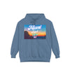 Rich Vibes Miami Beach 24/7  Blue Jean - Garment-Dyed Hoodie