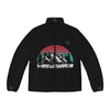 Rich Vibes RV Red Winter Mountain- Men's Puffer Jacket (AOP)Black