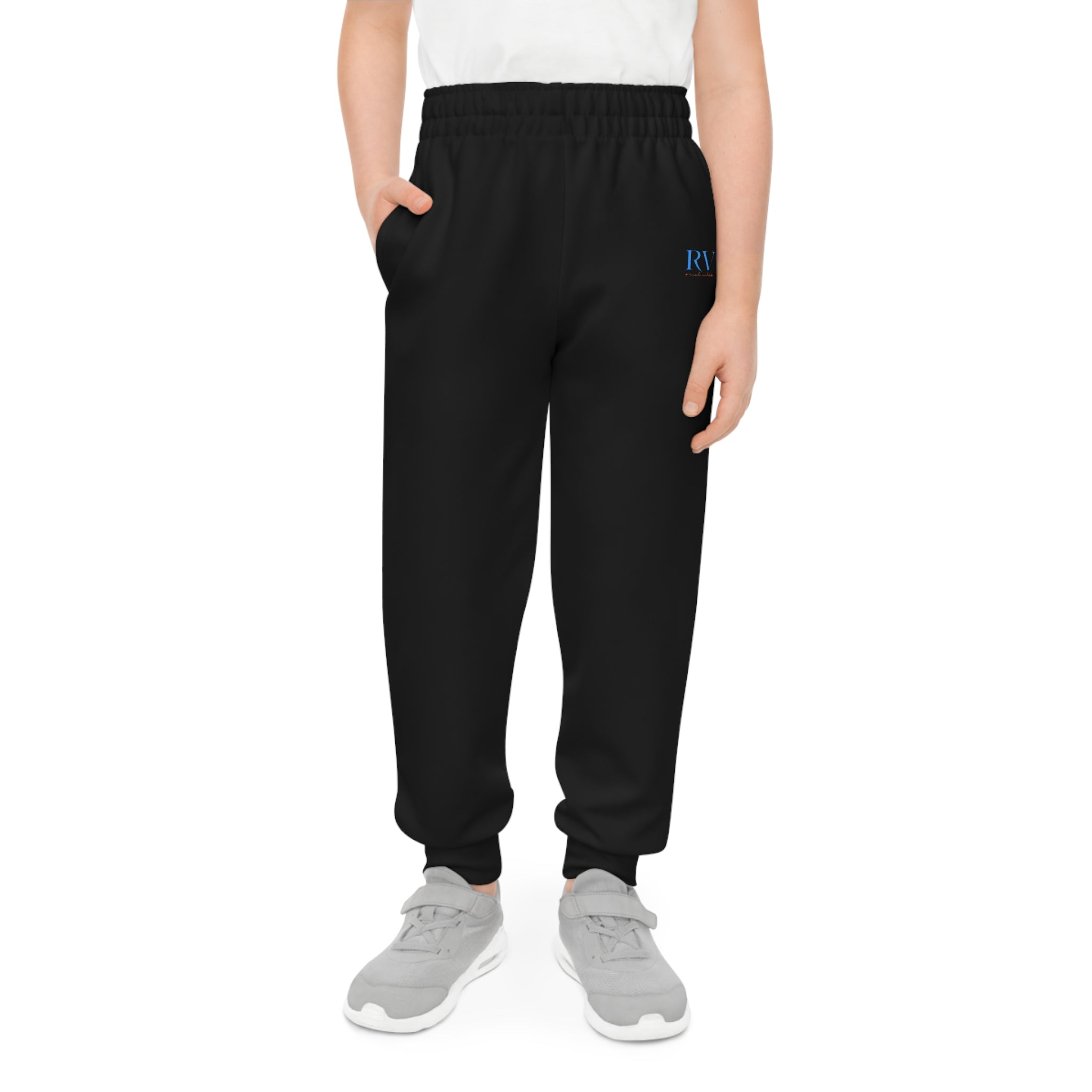 Rich Vibes RV Palm Tree Black - Youth Joggers (AOP)
