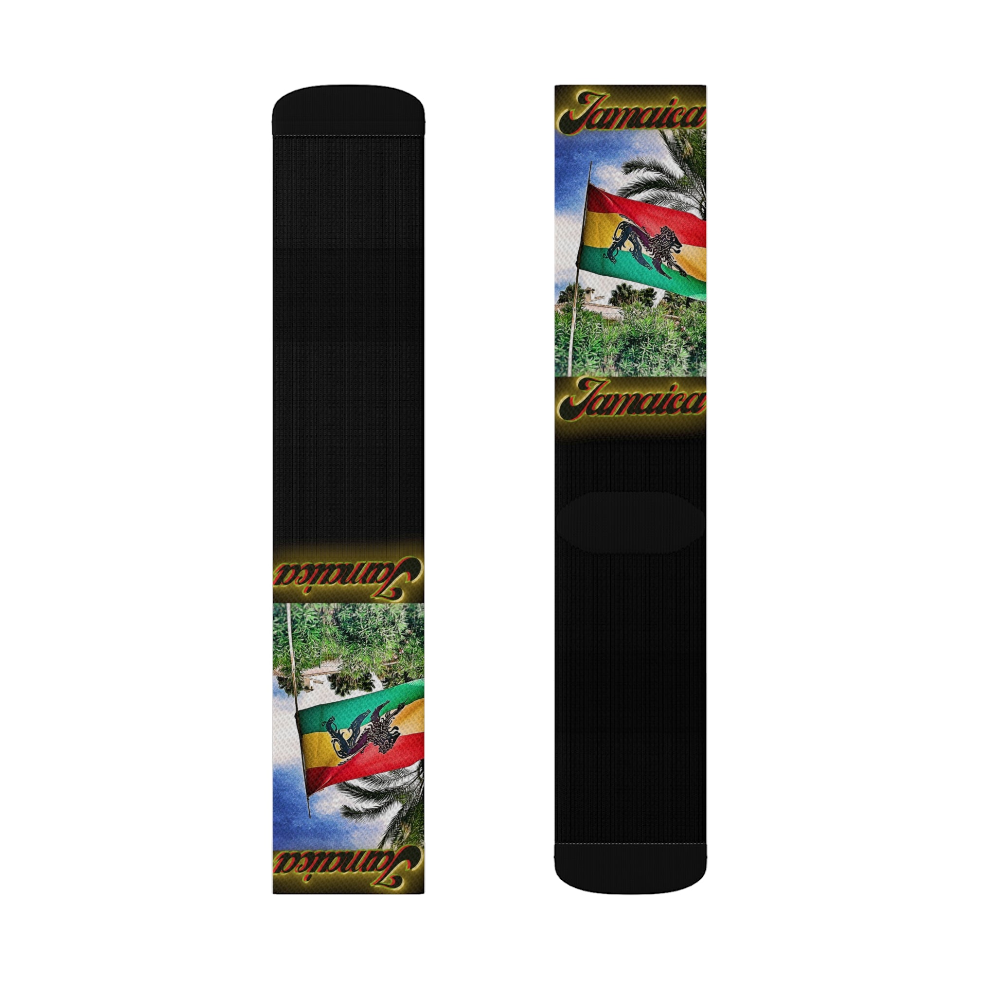 Lion Of Judah Jamaica Flag Sublimation Socks