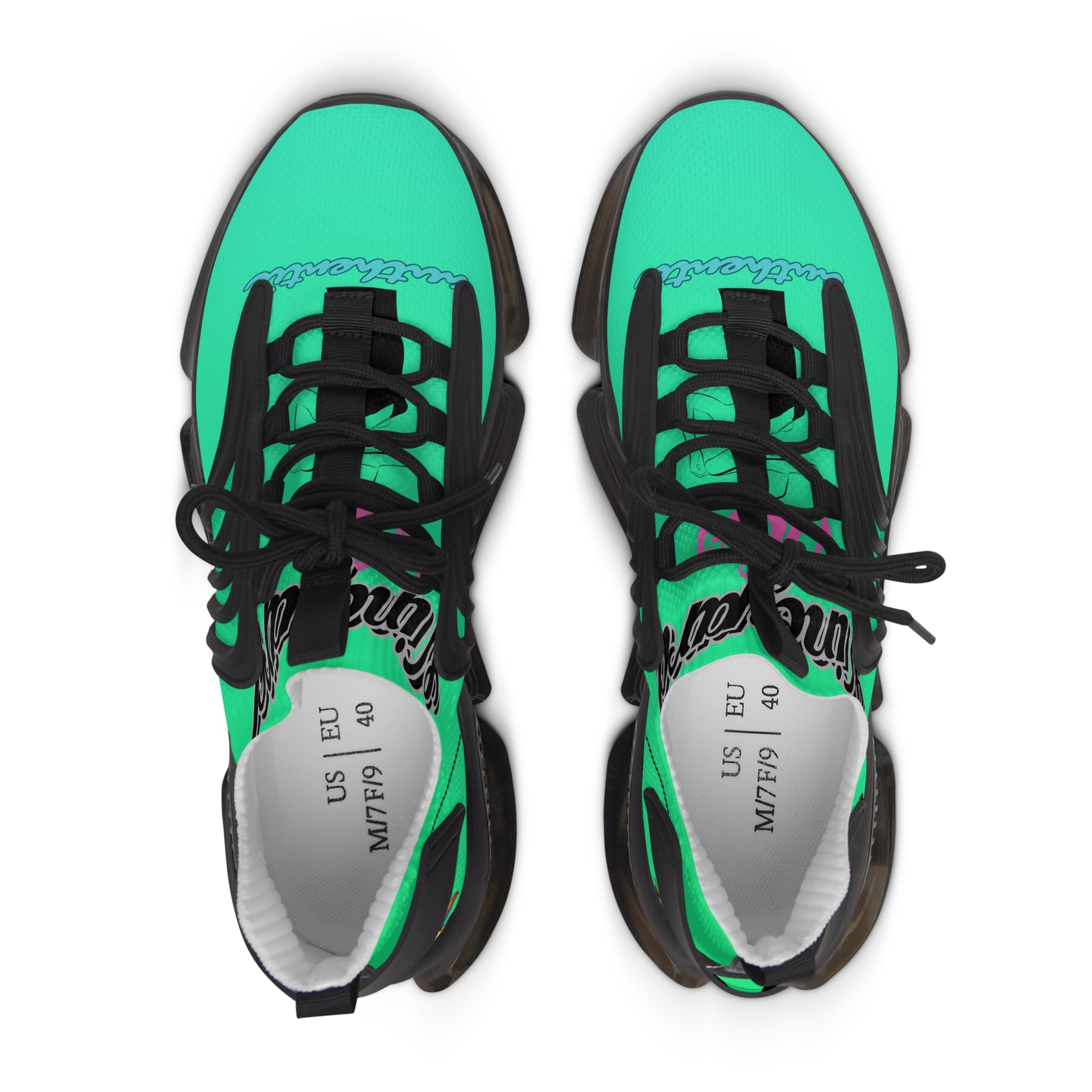 Vineyard Vibes Tropical Sea Green - Women's Mesh Sneakers