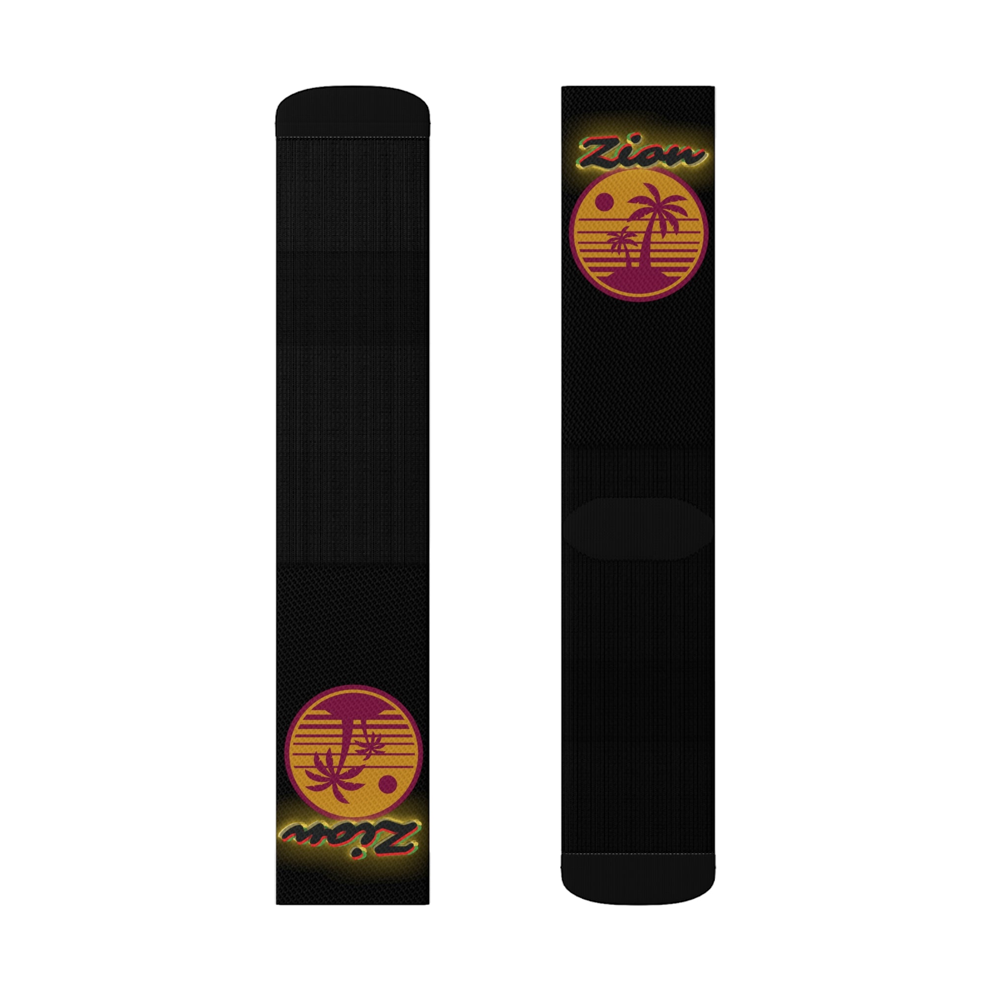 Zion Sunset Black - Sublimation Socks