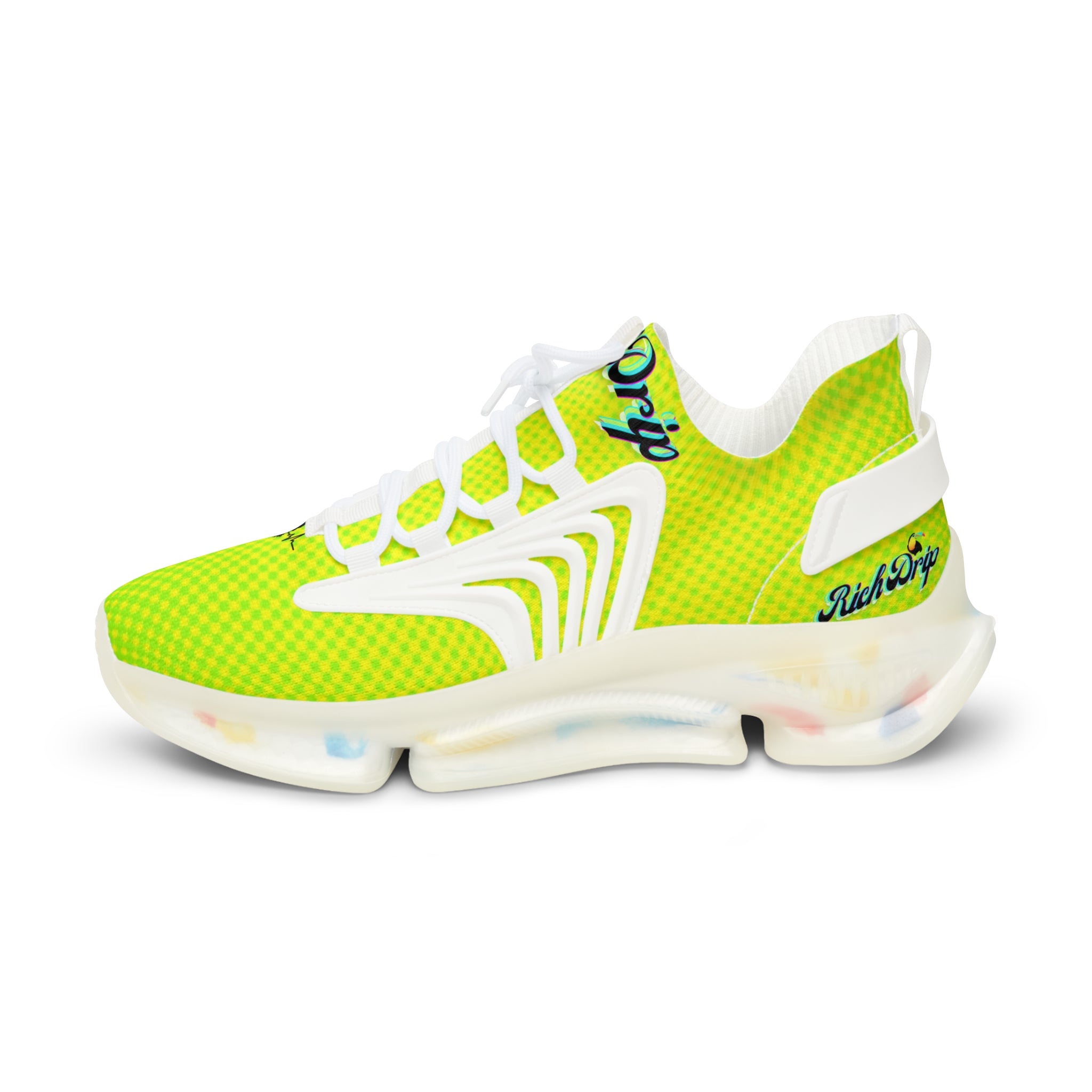 RV5 Pulse Tropical Lime Green Glow - Men's Mesh Sneakers Black