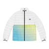 Rich Vibes Blueberry Lemonade - Men's Puffer Jacket (AOP)White