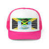 Rich Vibes Jamaica Flag Lips on the Map - Trucker Hat
