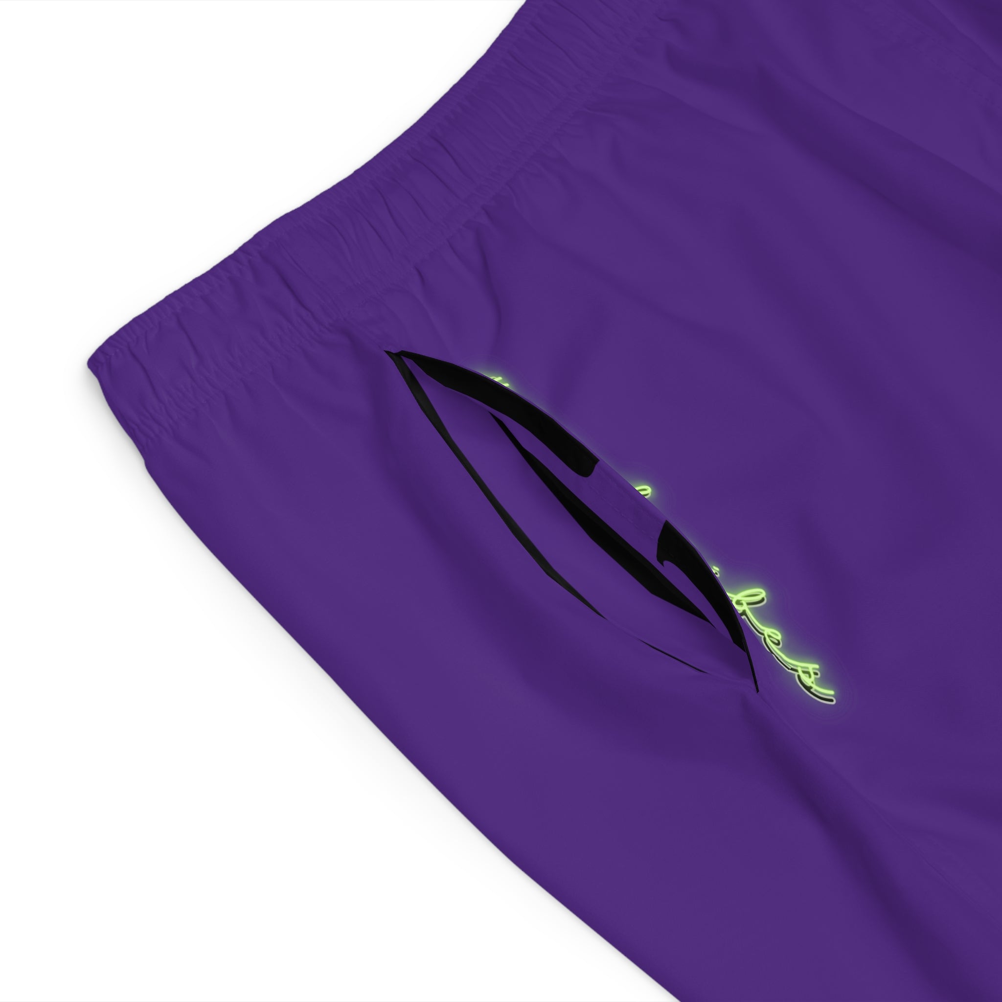 Rich Vibes Brand Of The Brave Volt MG Tiger Shield Purple - Men's Board Shorts (AOP)