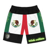 Rich Vibes RR Volt Mexican Flag Tiger Shield 3.5 - Men's Board Shorts (AOP)
