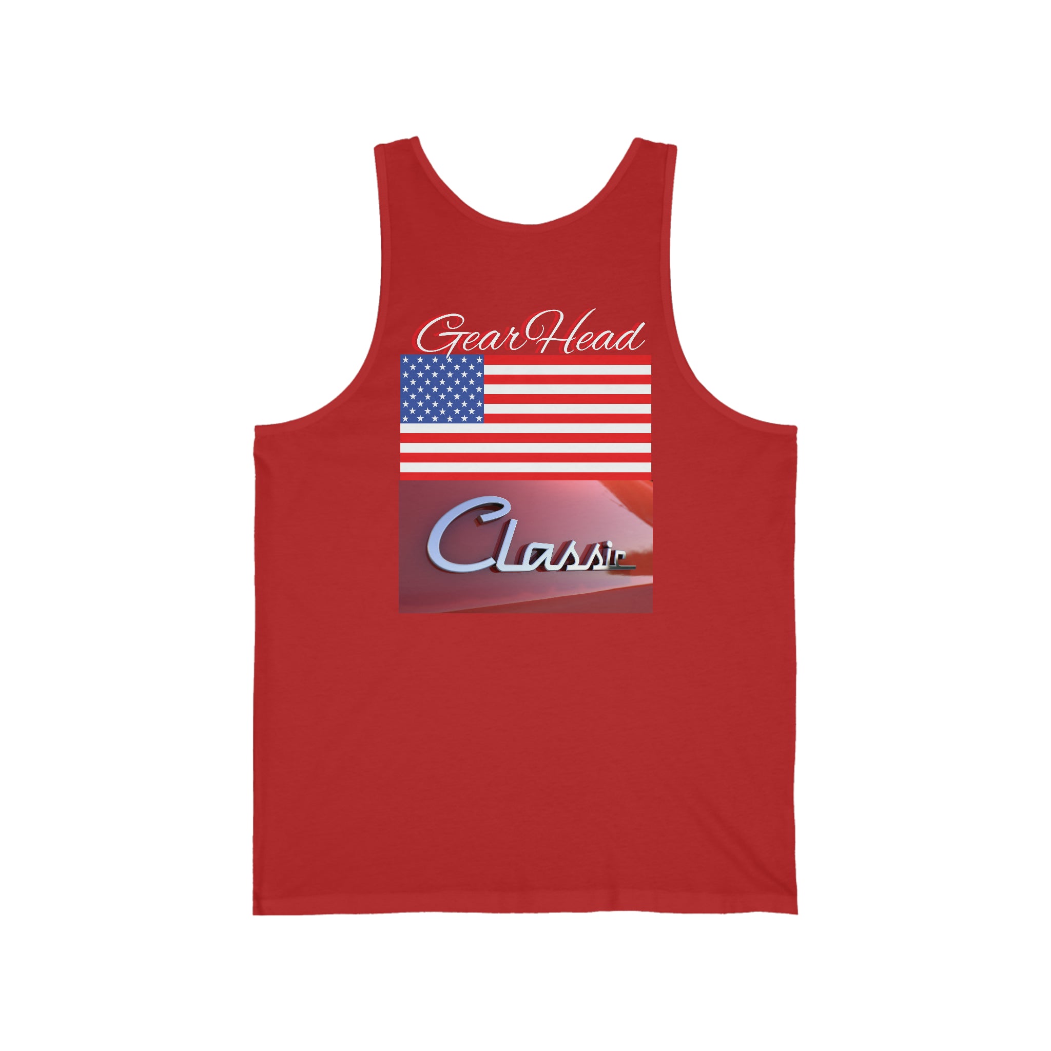Rich Vibes Gear Head American Red Classic - Unisex Jersey Tank