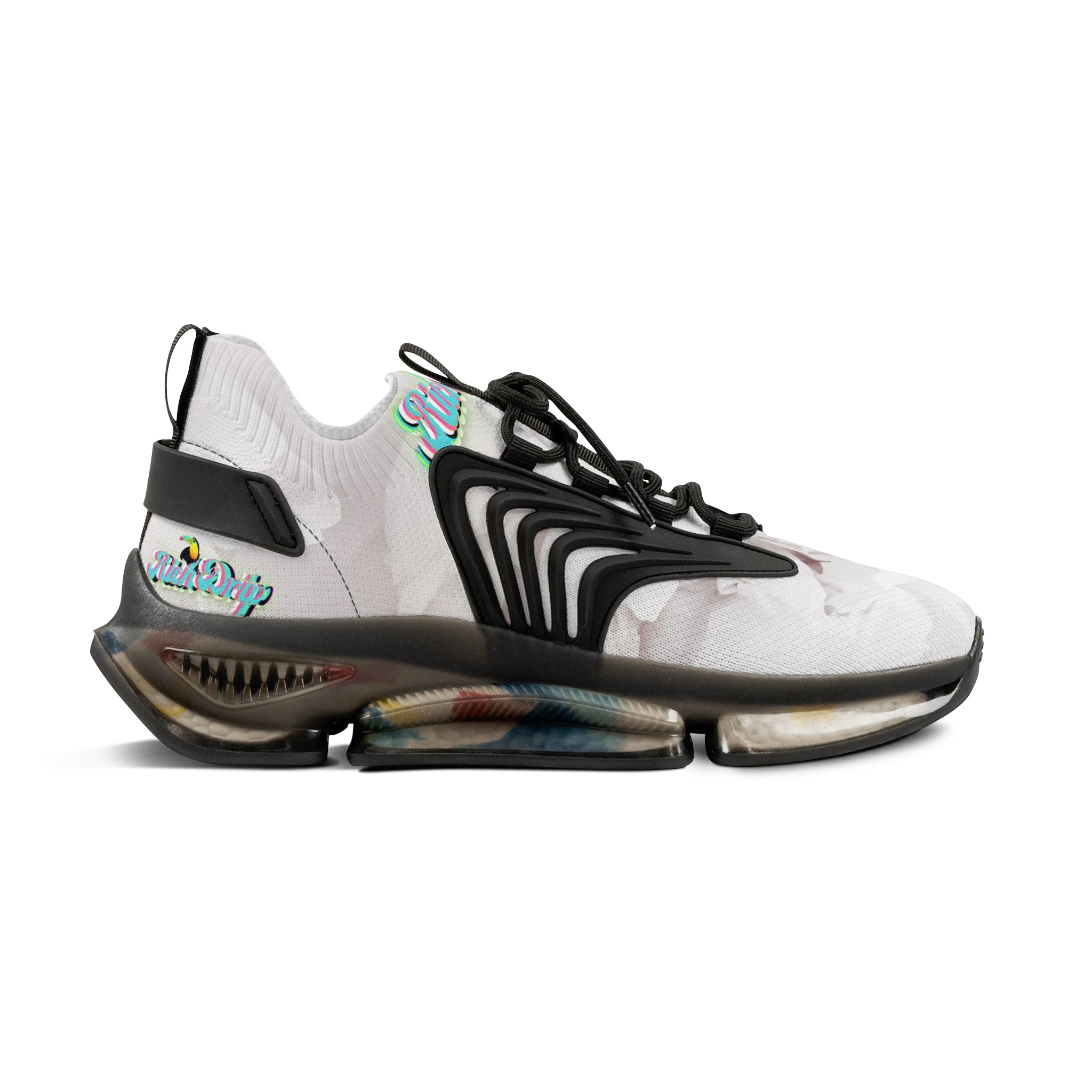 RV5 Pulse Tropical Miami Rose Petal - Men's Mesh Sneakers White