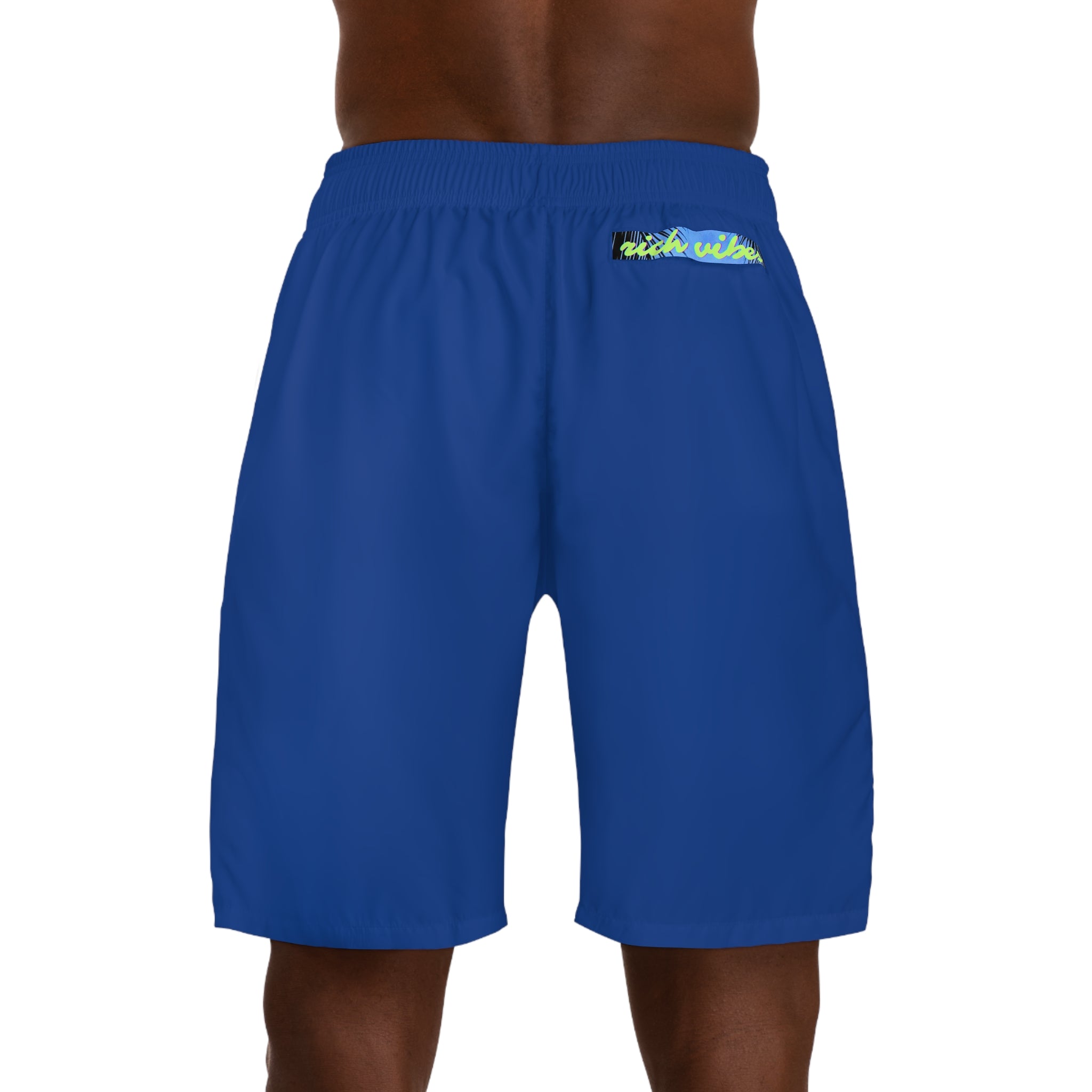 Rich Vibes Volt RR Blue Sky Stripe - Men's Jogger Shorts (AOP)Royal Blue