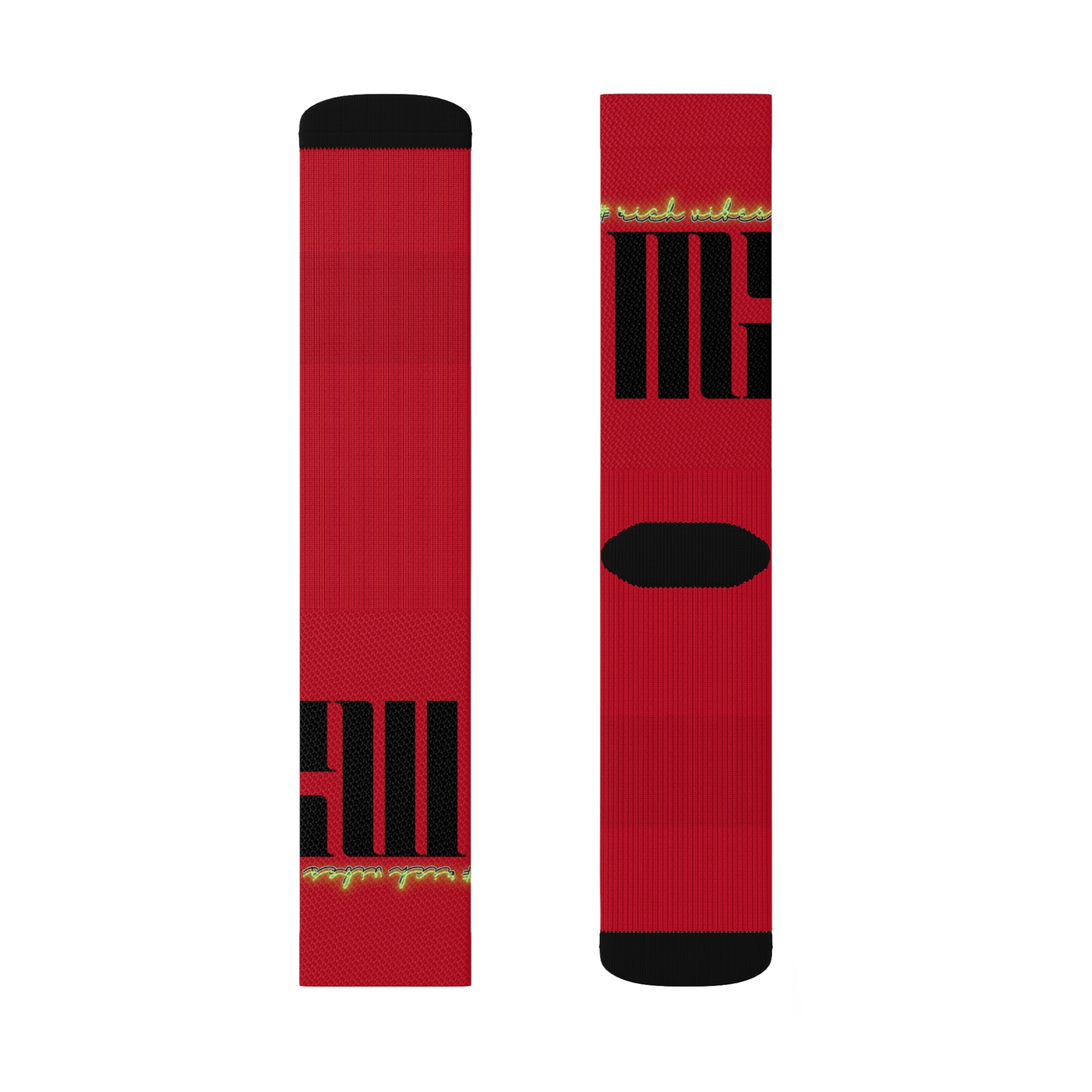 Rich Vibes Volt MG Red - Sublimation Socks